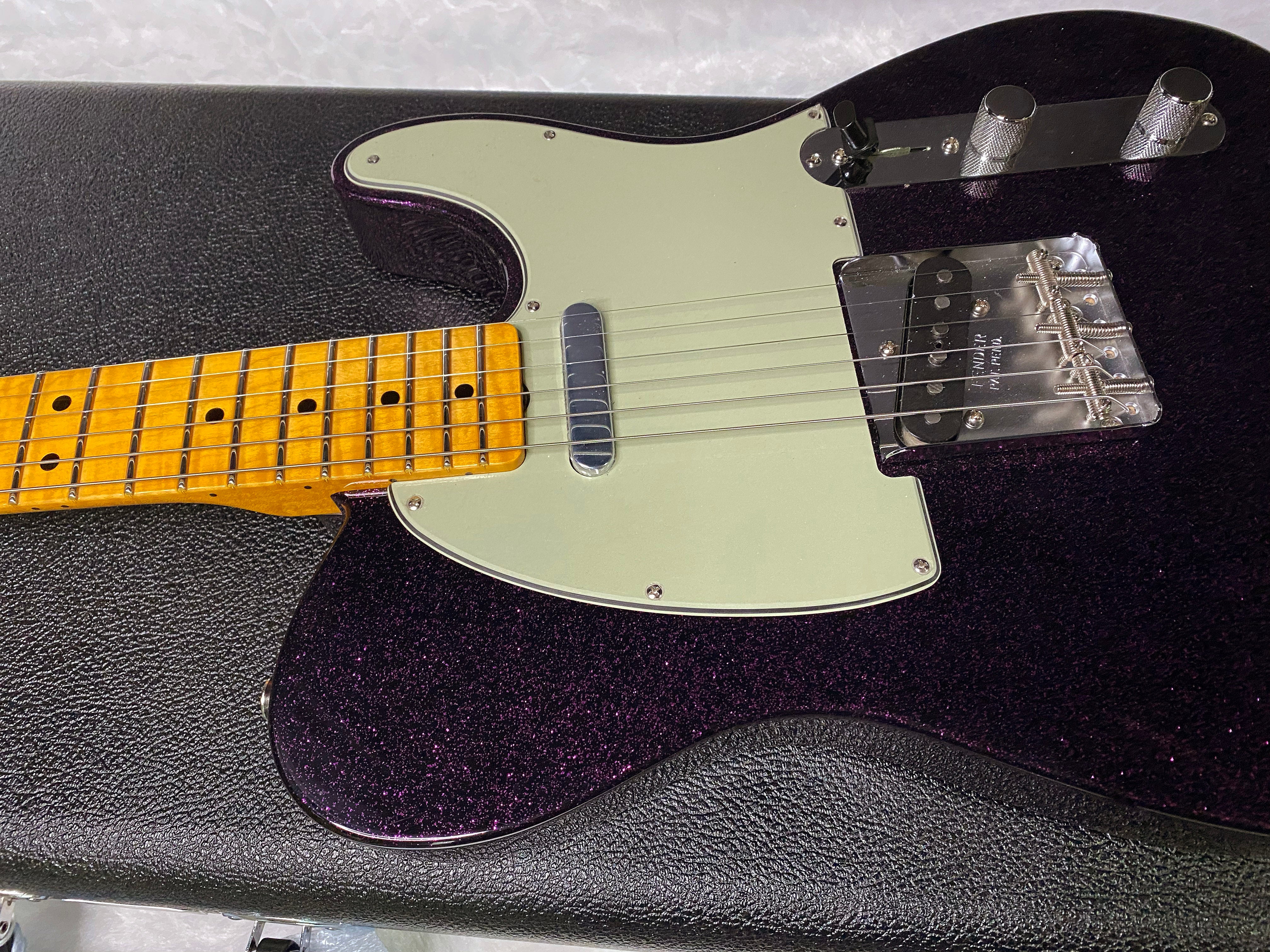 NEW! Fender Custom Shop Flamethrower Telecaster Custom - NOS - Modern Specs - Texas Special Pick-Ups - AAAA Flamed Neck - Magenta Sparkle - Authorized Dealer - 7.55lbs - G07167