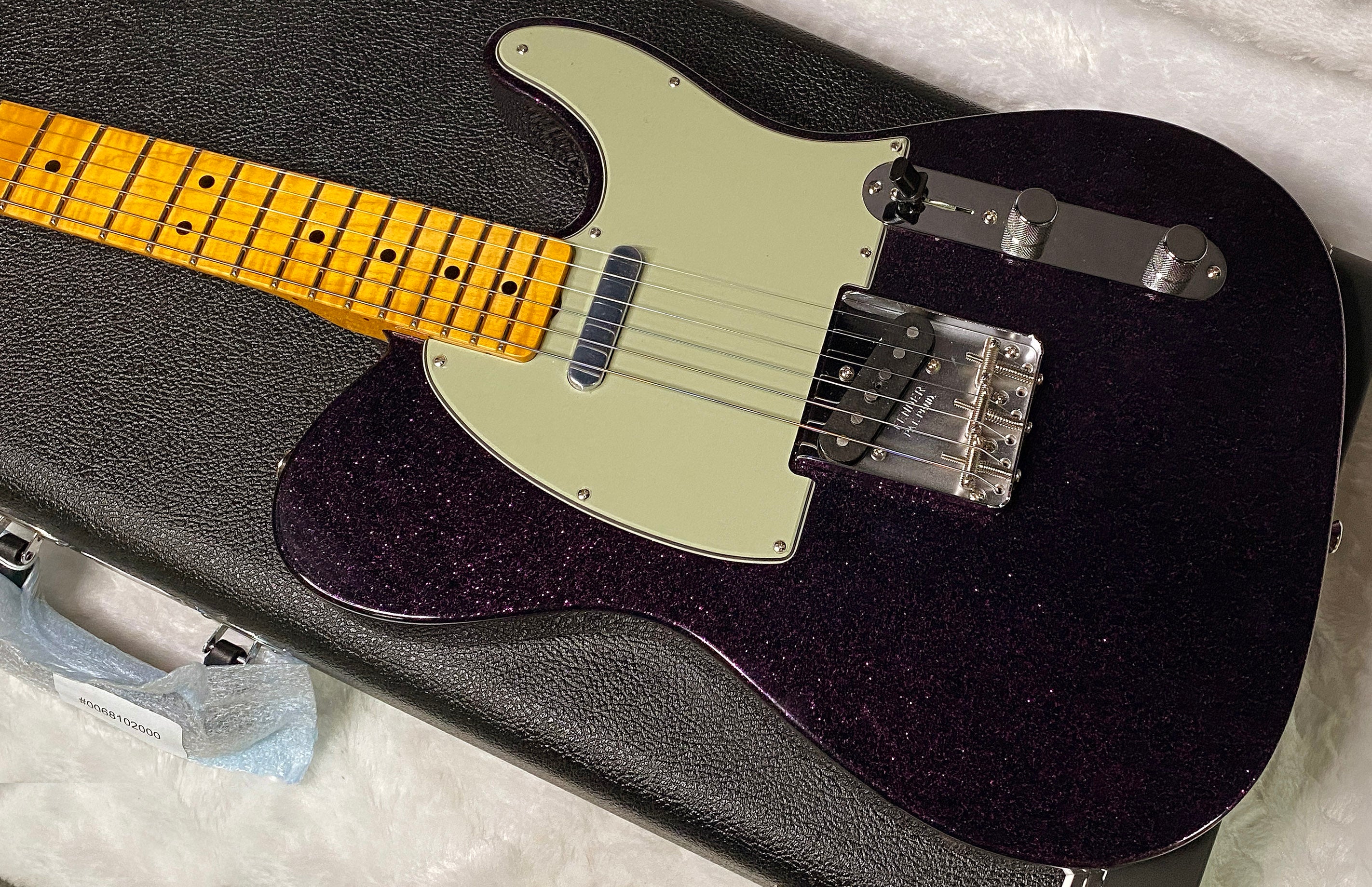 NEW! Fender Custom Shop Flamethrower Telecaster Custom - NOS - Modern Specs - Texas Special Pick-Ups - AAAA Flamed Neck - Magenta Sparkle - Authorized Dealer - 7.55lbs - G07167