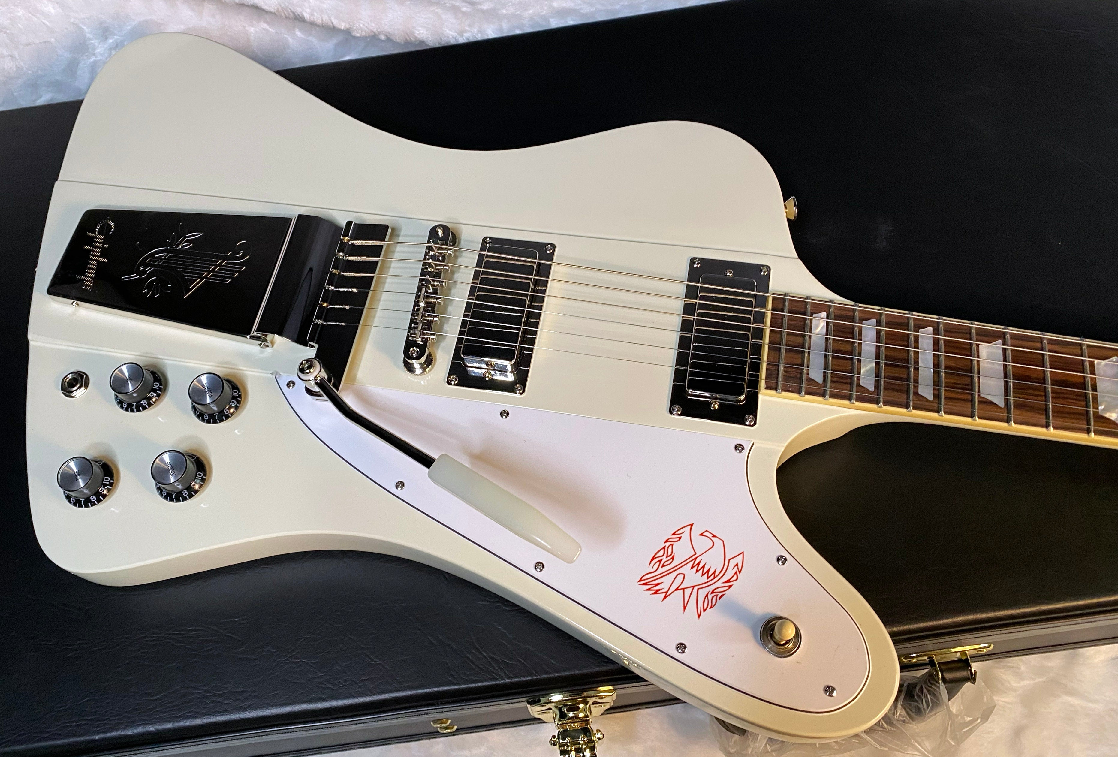 NEW! Epiphone inspired by Gibson 1963 Firebird V Electric Guitar - Polaris White - Authorized Dealer - Hardshell Case - G05075