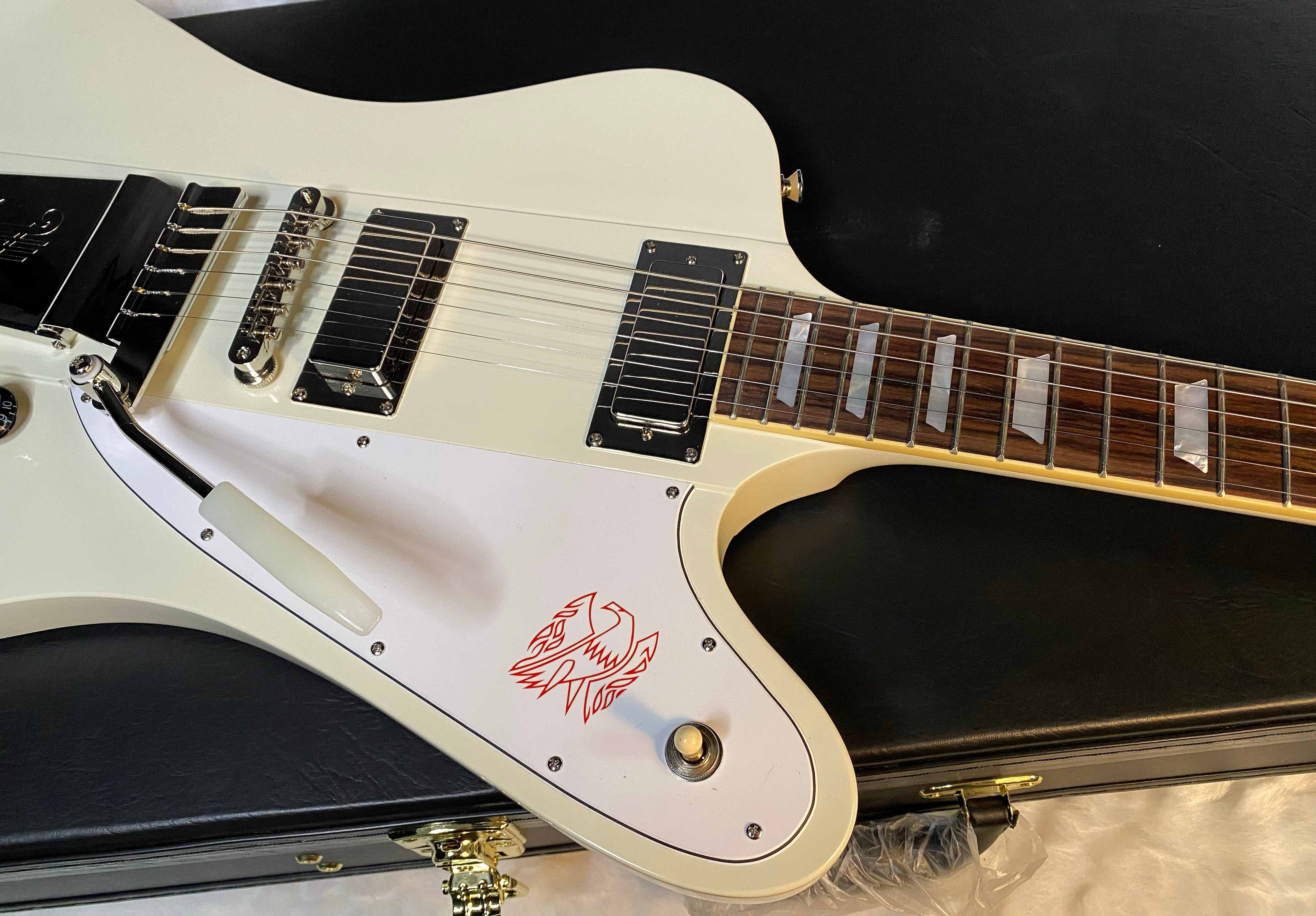 NEW! Epiphone inspired by Gibson 1963 Firebird V Electric Guitar - Polaris White - Authorized Dealer - Hardshell Case - G05075