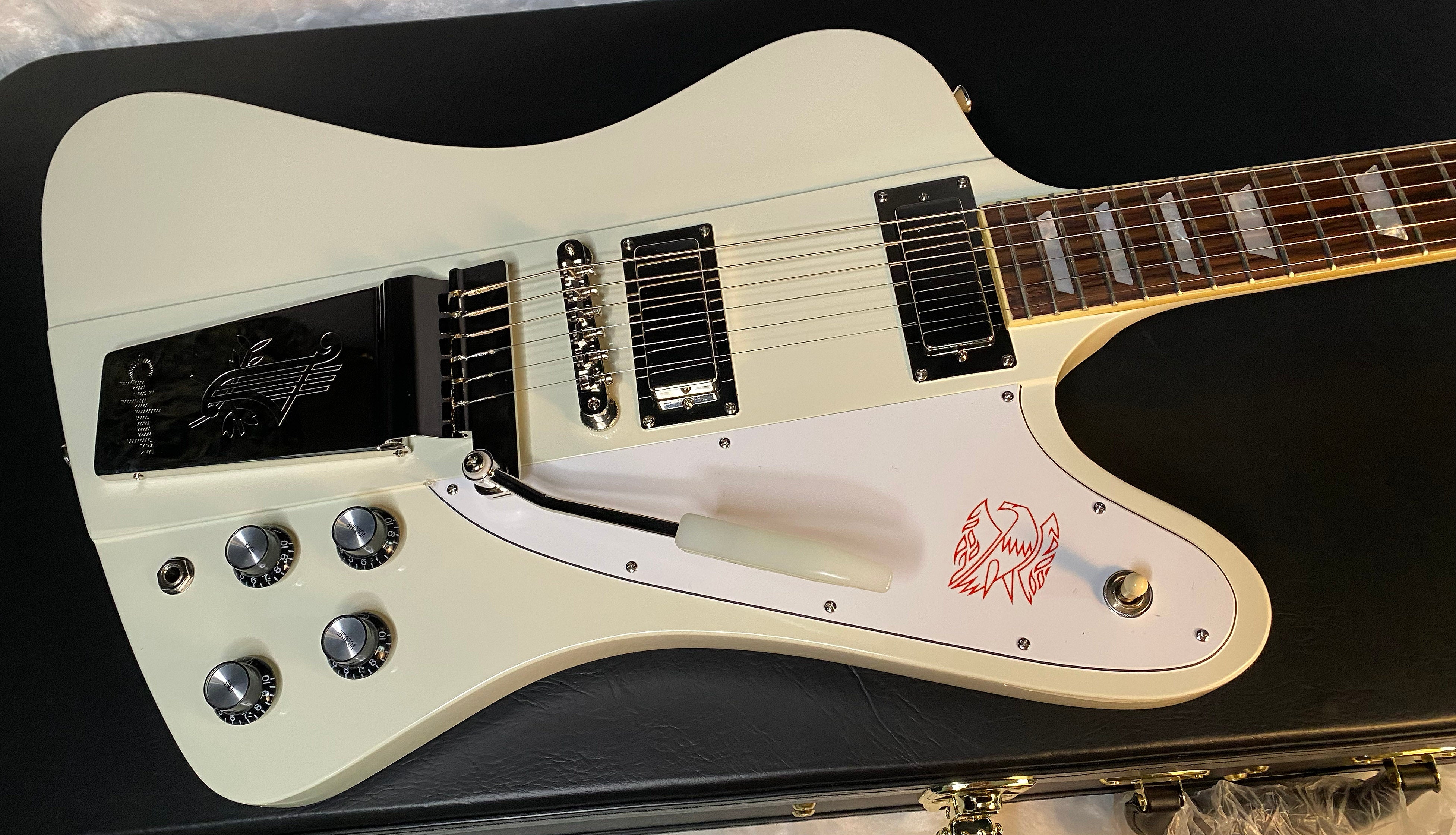 NEW! Epiphone inspired by Gibson 1963 Firebird V Electric Guitar - Polaris White - Authorized Dealer - Hardshell Case - G05075