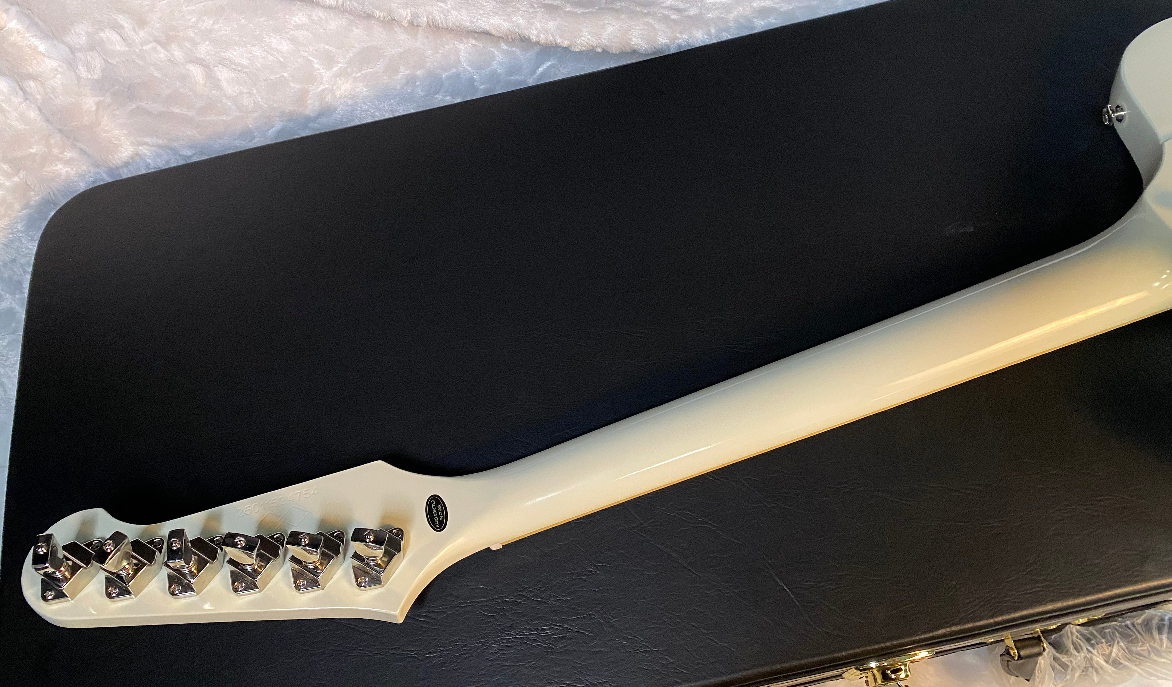 NEW! Epiphone inspired by Gibson 1963 Firebird V Electric Guitar - Polaris White - Authorized Dealer - Hardshell Case - G05075