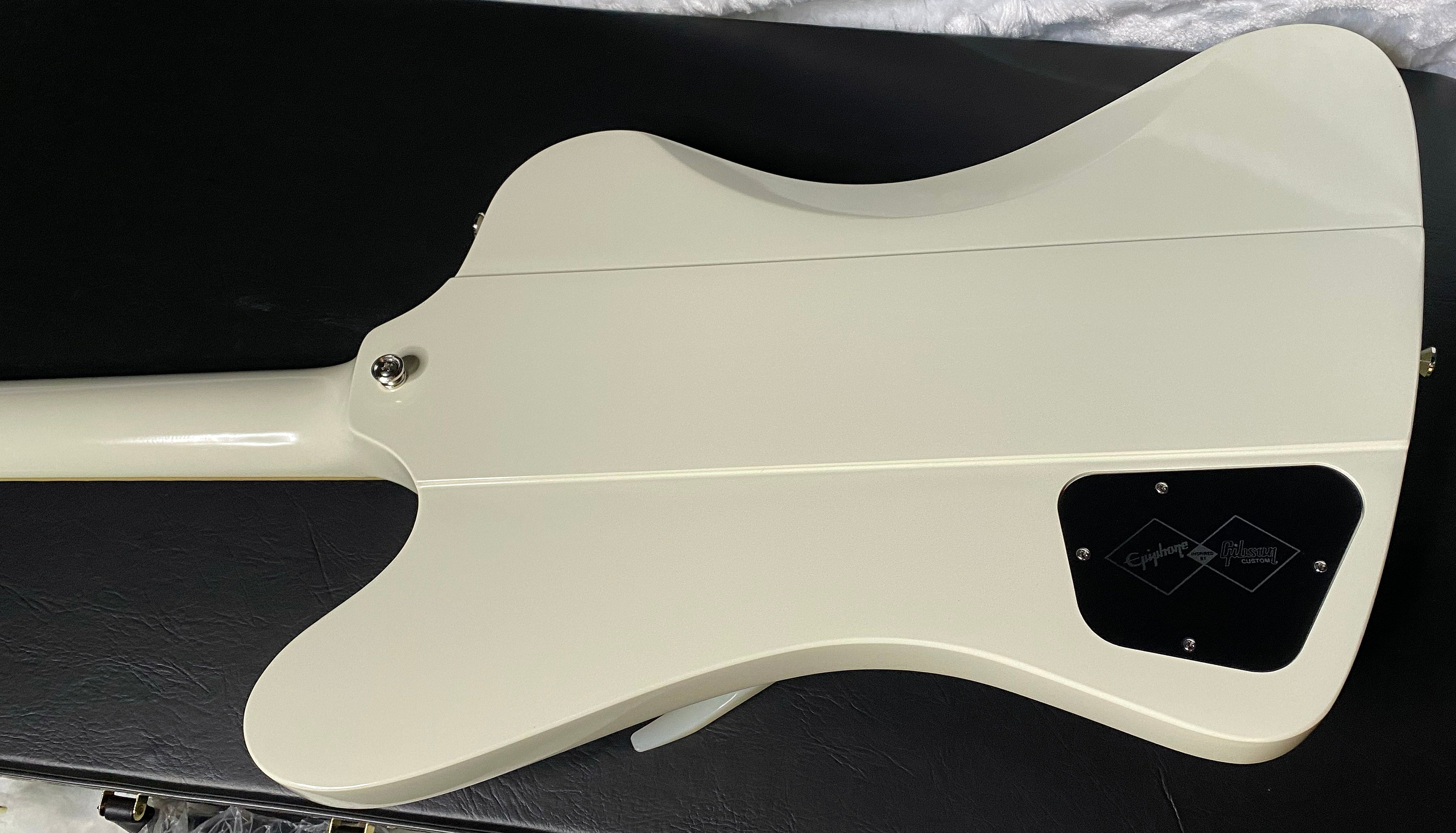 NEW! Epiphone inspired by Gibson 1963 Firebird V Electric Guitar - Polaris White - Authorized Dealer - Hardshell Case - G05075
