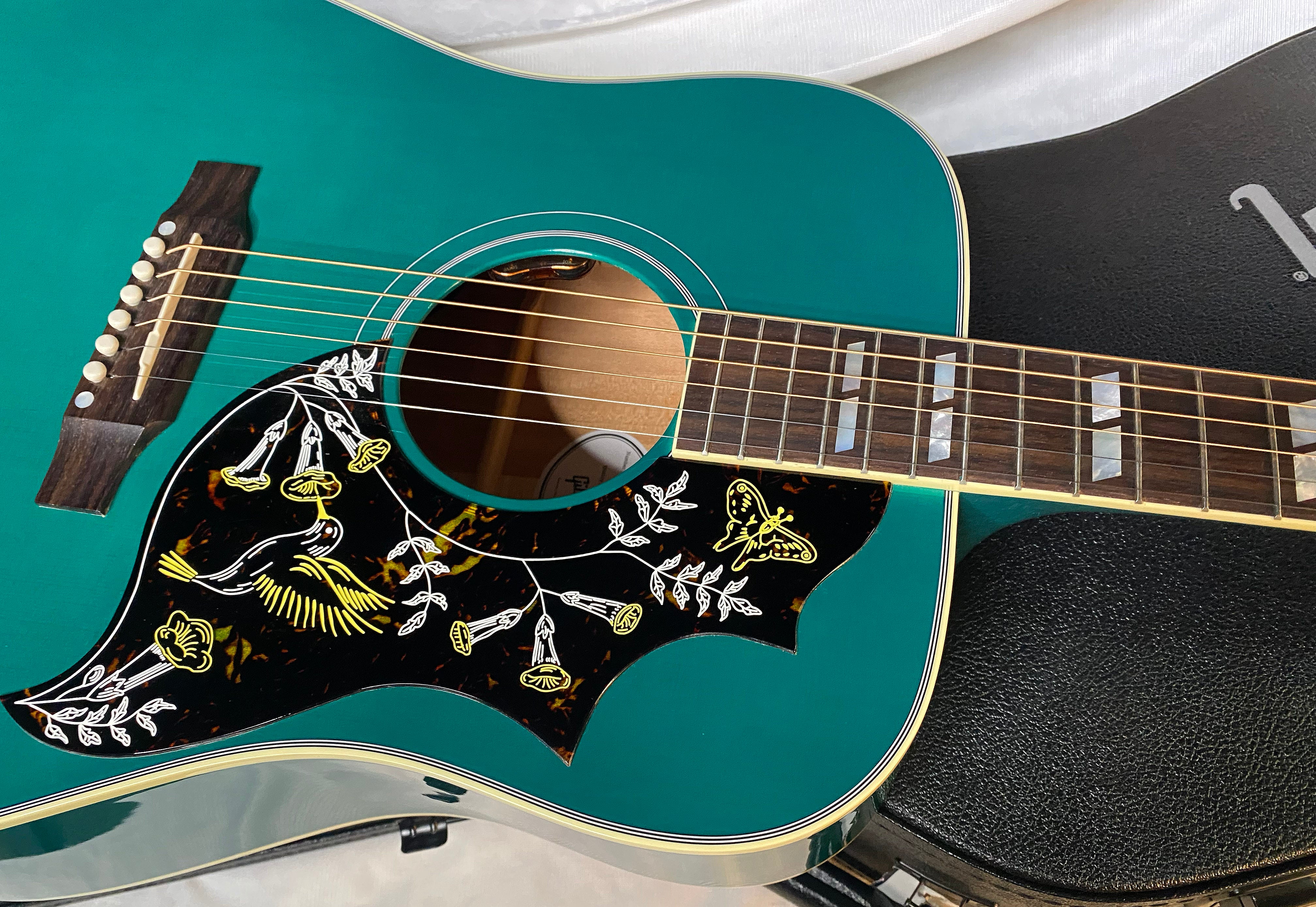 NEW! ! Gibson Hummingbird Standard - Translucent Teal - Acoustic Electric - Authorized Dealer - 4.9 lbs - G05734