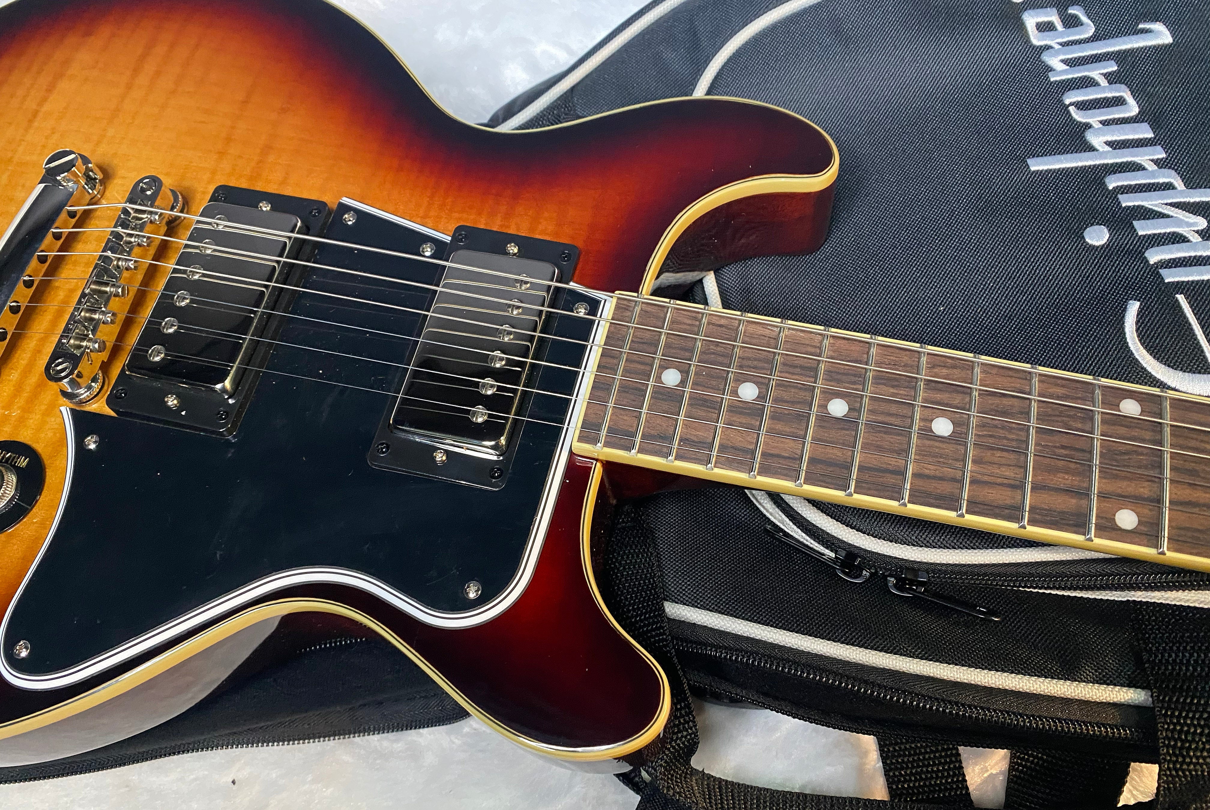 NEW! Epiphone Les Paul Special Double Cut Figured - Bourbon Burst - 7.4lbs - Authorized Dealer - G06477