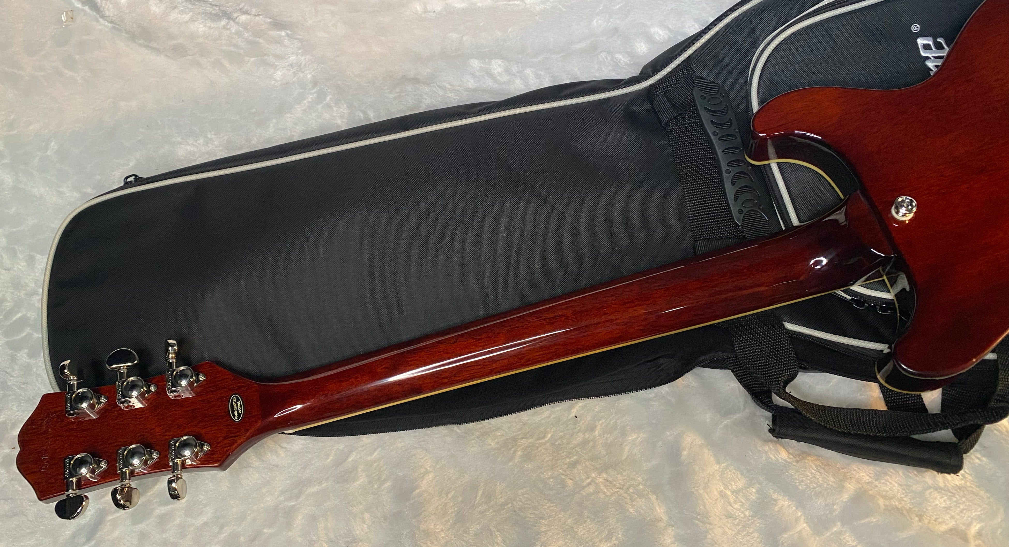 NEW! Epiphone Les Paul Special Double Cut Figured - Bourbon Burst - 7.4lbs - Authorized Dealer - G06477