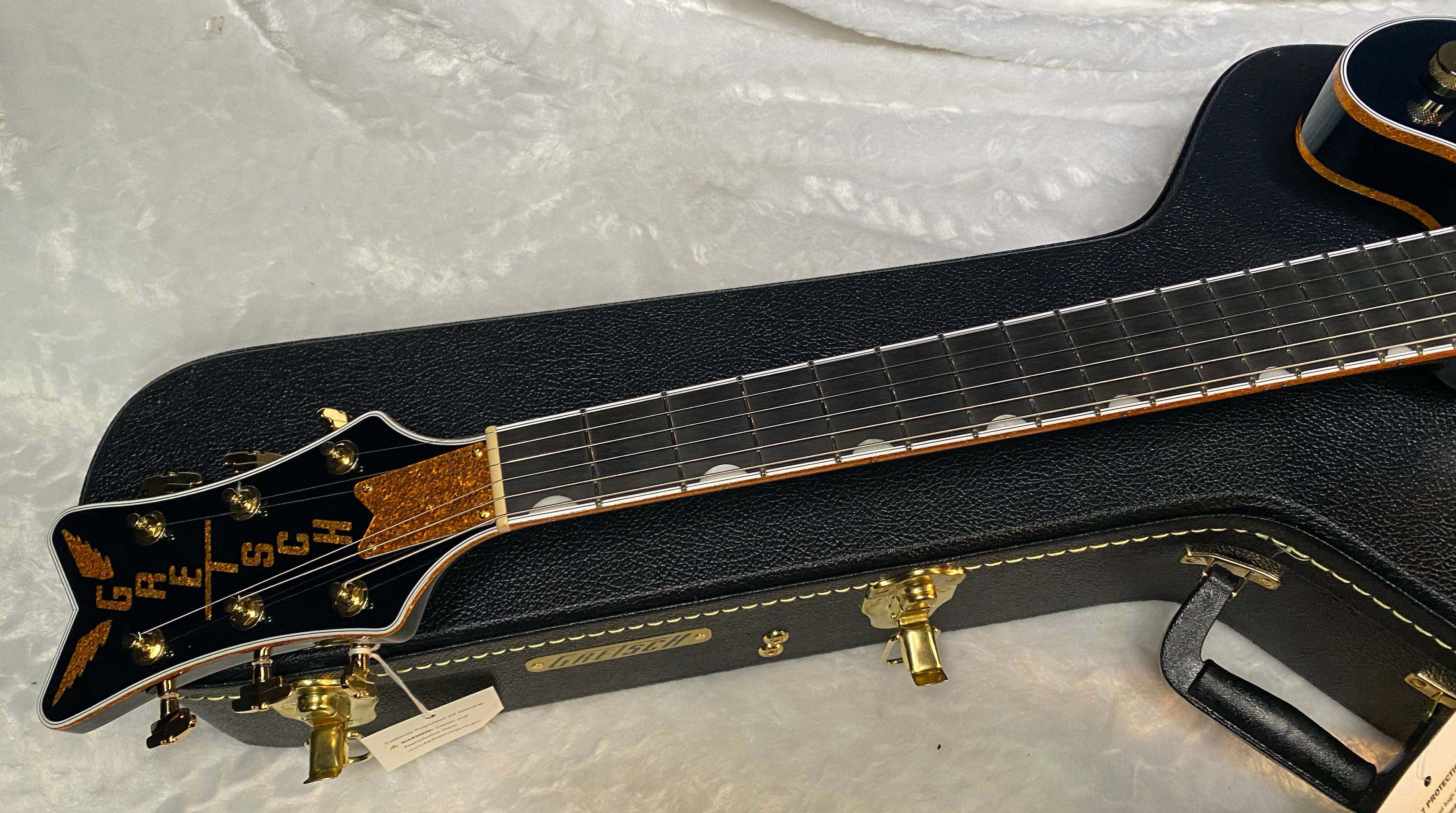 NEW! Gretsch Falcon Center Block LTD String-Thru Bigsby Gold Hardware - Ebony Board - Midnight Sapphire - Hardshell Case - Japan - Authorized Dealer - G06545