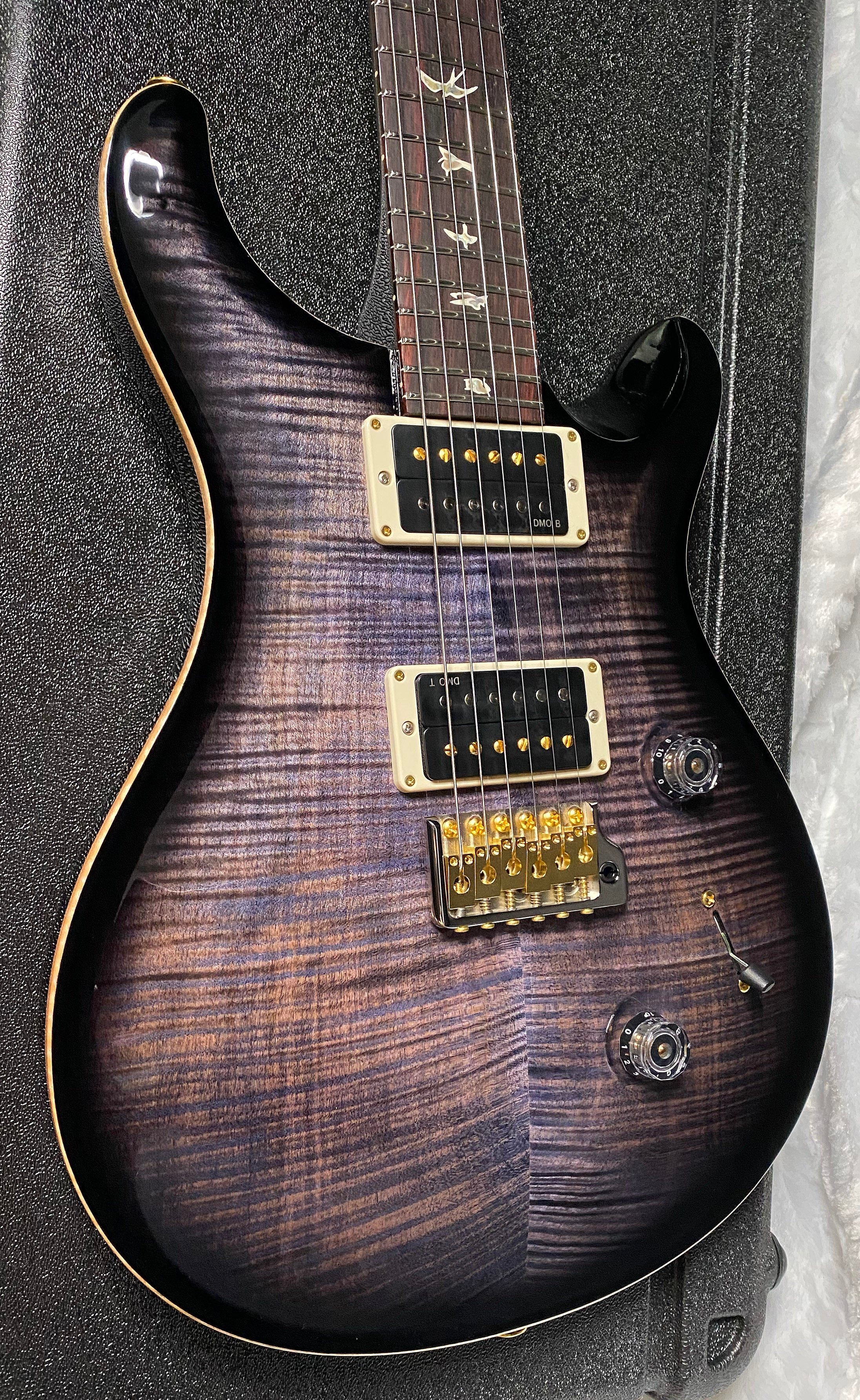 NEW! PRS Custom 24 - Paul Reed Smith - 10-Top ! Incredible Flame Top - Purple Iris Finish - Authorized Dealer - 7.4 lbs - G05093
