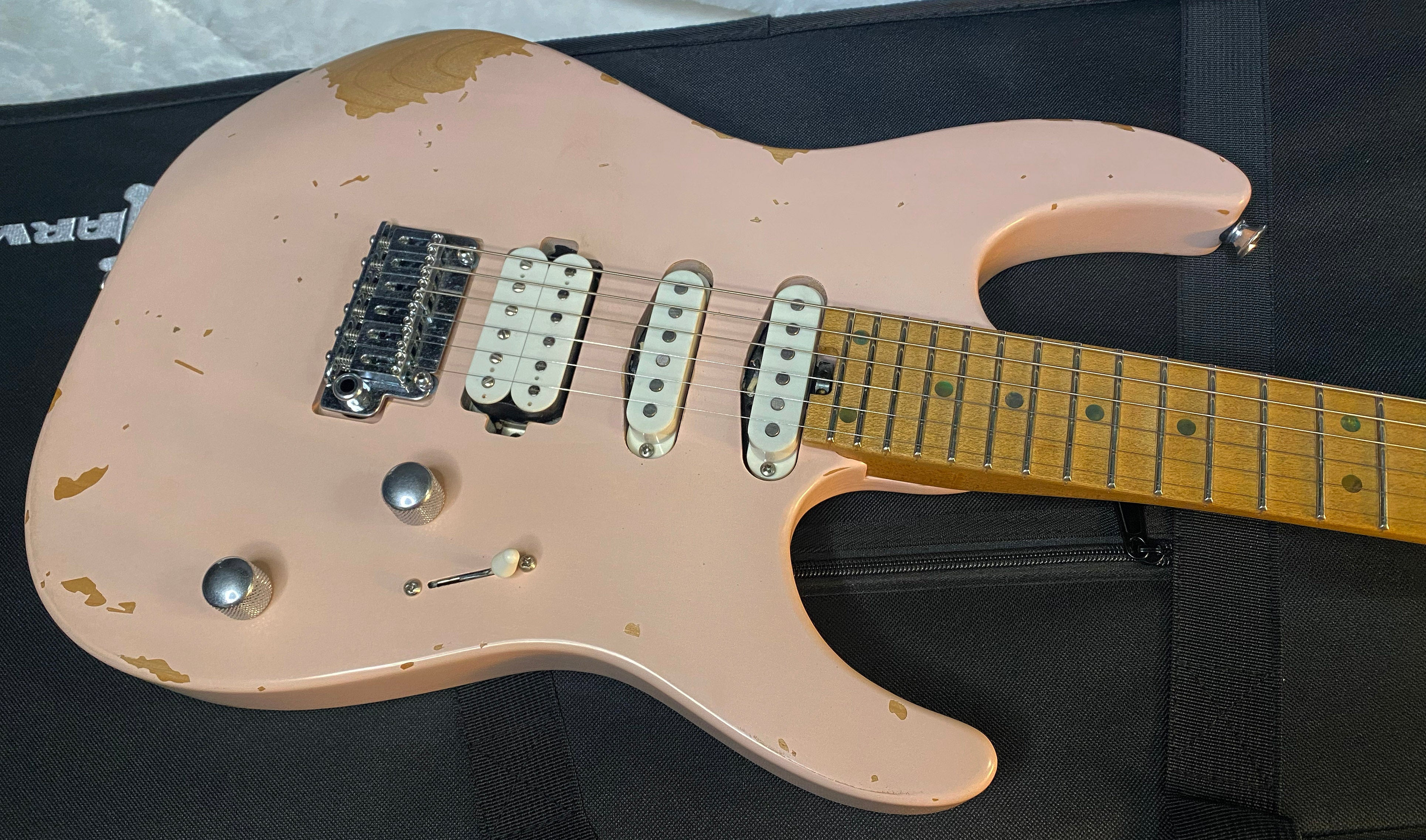 NEW! Charvel Pro-Mod Signature Rick Graham DK24 2PT CM Worn Shell Pink - Foam Core Case - 7.1lbs - Authorized Dealer - G06533