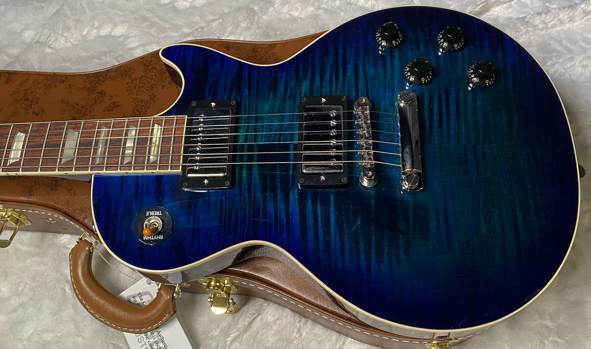 NEW! Gibson Custom 1959 Les Paul Standard Reissue - Deep MS Blue Gloss - One-Off - Beautiful Curly Flame Top - Chambered 7.55 lbs - Authorized Dealer -G07960