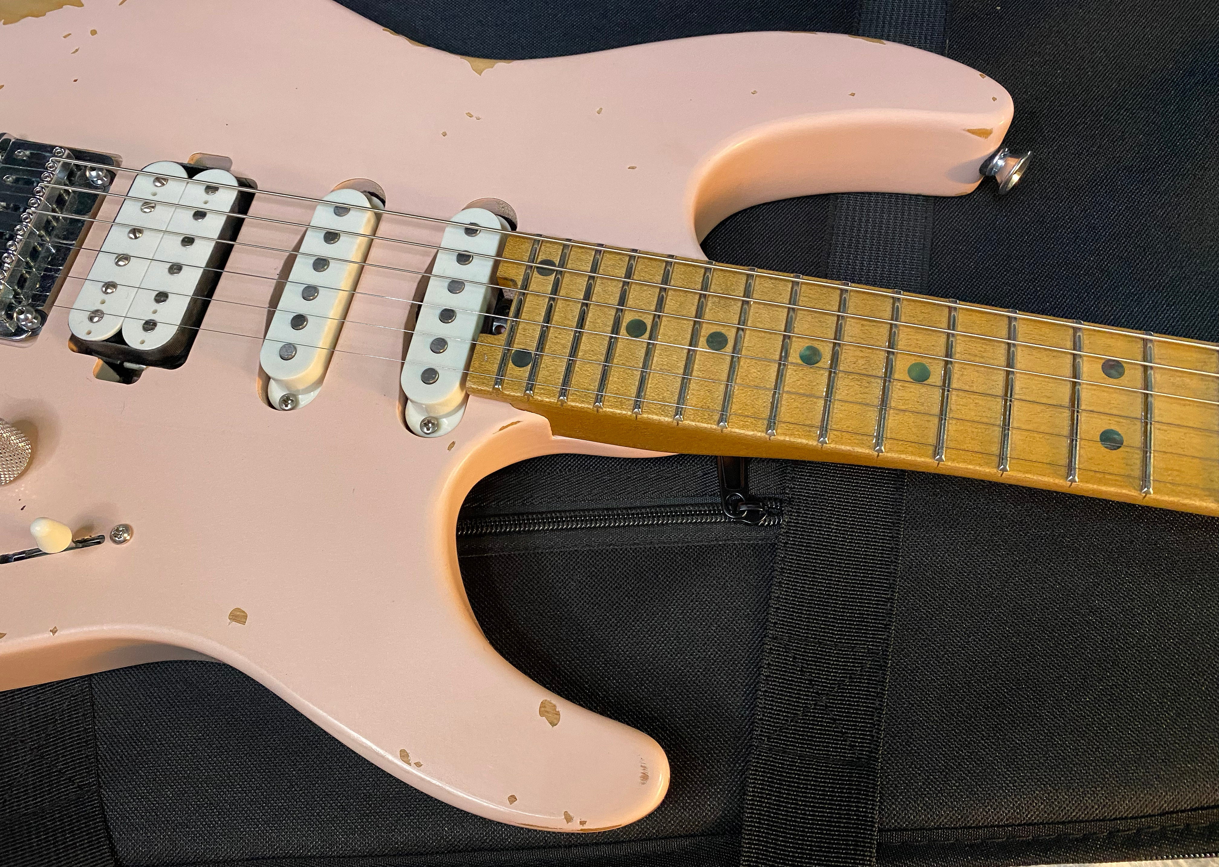 NEW! Charvel Pro-Mod Signature Rick Graham DK24 2PT CM Worn Shell Pink - Foam Core Case - 7.2lbs - Authorized Dealer - G06532