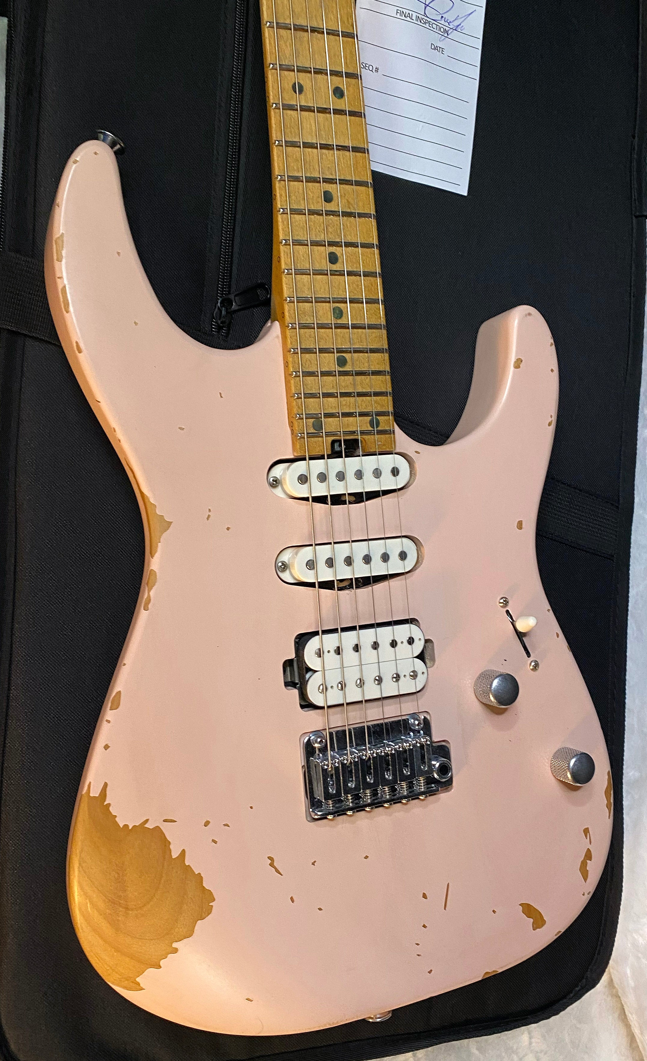 NEW! Charvel Pro-Mod Signature Rick Graham DK24 2PT CM Worn Shell Pink - Foam Core Case - 7.2lbs - Authorized Dealer - G06532