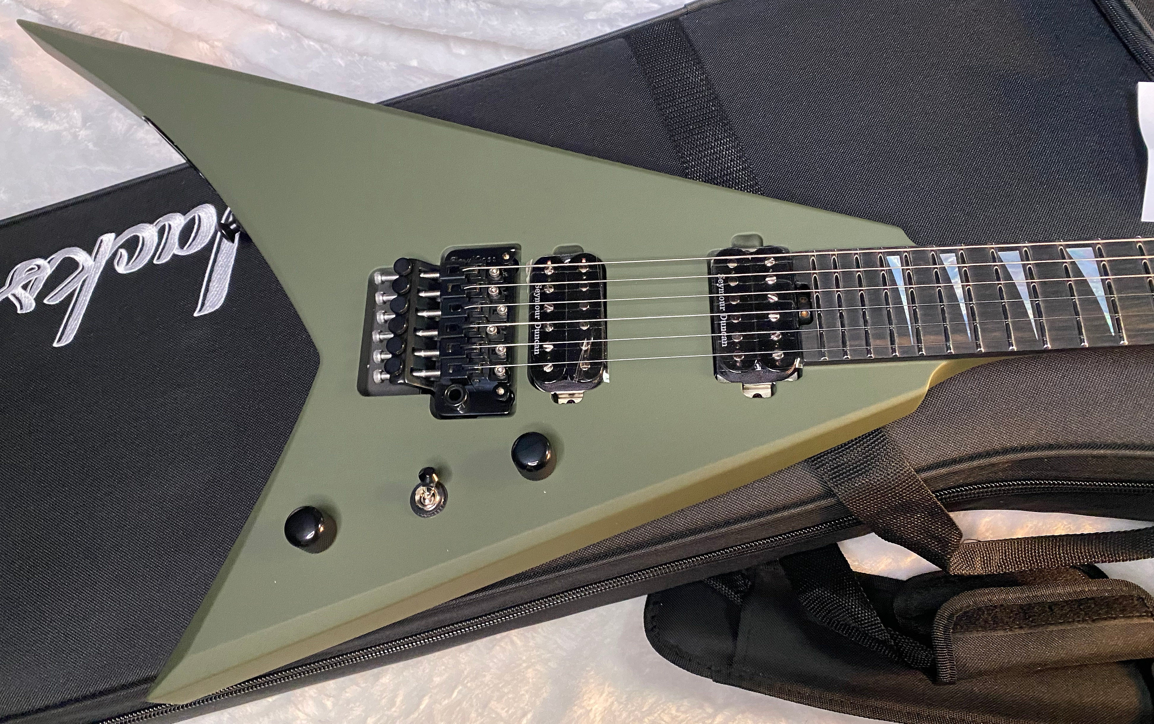 NEW! Jackson American Series Rhoads RR24 - Ebony Fingerboard - Floyd Rose - Matte Army Drab - Authorized Dealer - G06541