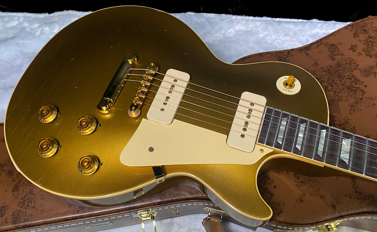 NEW! Gibson Custom 1956 Les Paul Standard Reissue Electric Guitar - All Gold, Light Aged 2026 Limited Edition Collection - Authorized Dealer - In-Stock! - 8.7lbs - G09739