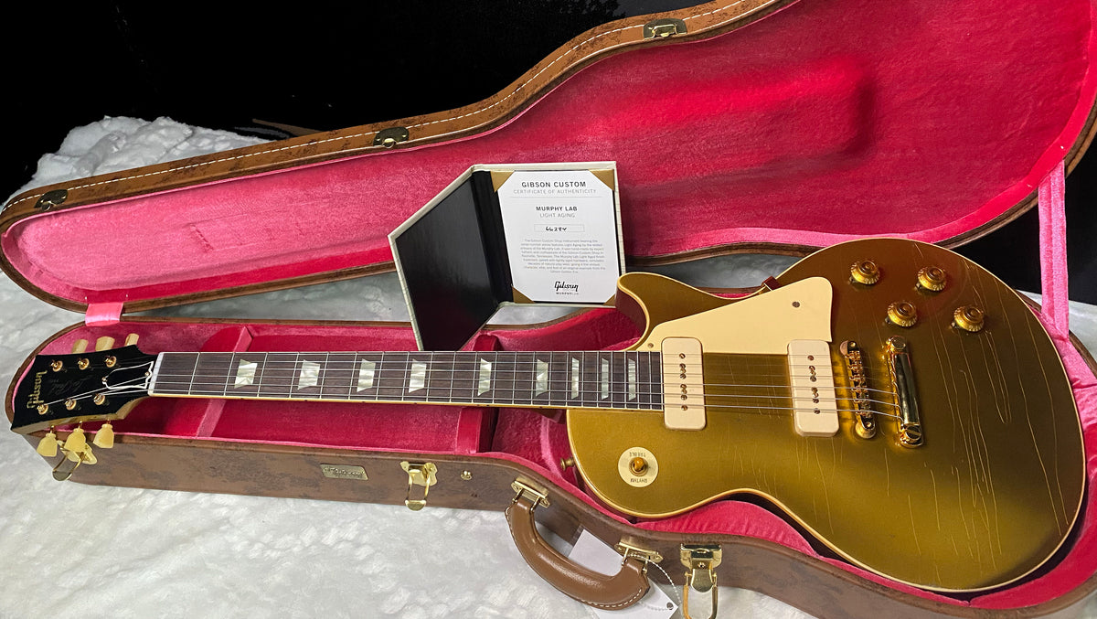 NEW! Gibson Custom 1956 Les Paul Standard Reissue Electric Guitar - All Gold, Light Aged 2026 Limited Edition Collection - Authorized Dealer - In-Stock! - 8.7lbs - G09739
