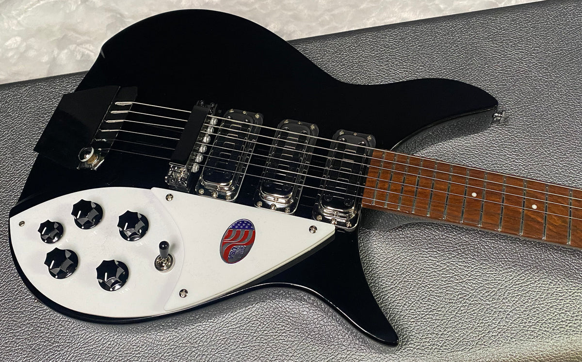 NEW! Rickenbacker 325C64 Miami 3 Pickup Semi-Hollow Guitar- Jetglo - Authorized Dealer - 6.7lbs - G07981