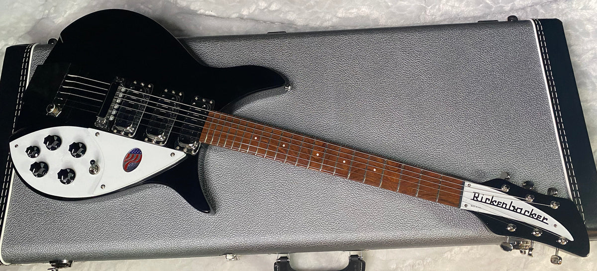 NEW! Rickenbacker 325C64 Miami 3 Pickup Semi-Hollow Guitar- Jetglo - Authorized Dealer - 6.7lbs - G07981