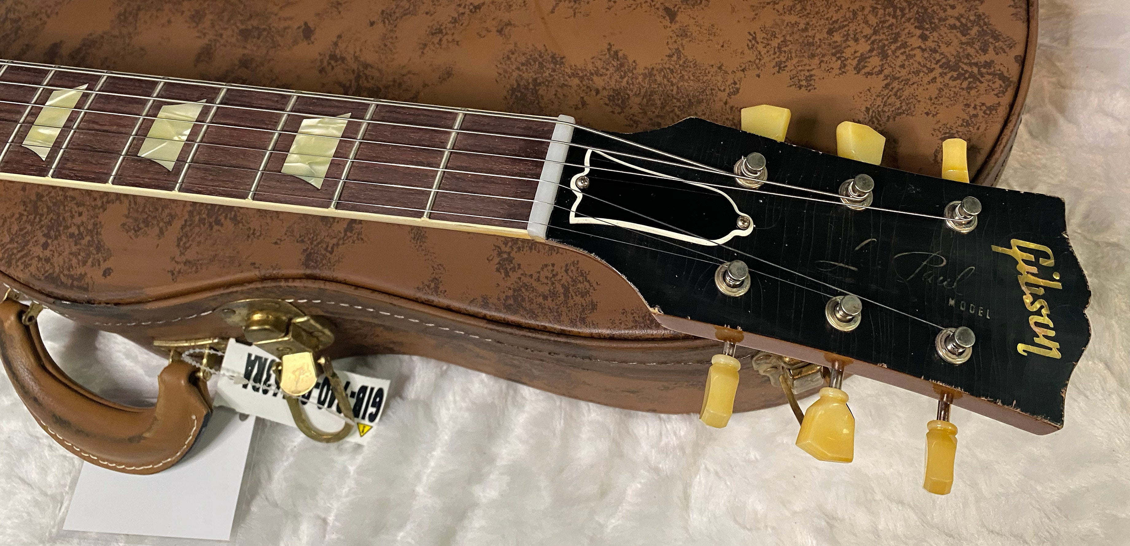 NEW! Gibson Custom 1959 Les Paul Standard Mismatched Top Electric Guitar - Gold Poppy Burst, Heavy Aged - Only 8.1lbs - G07185