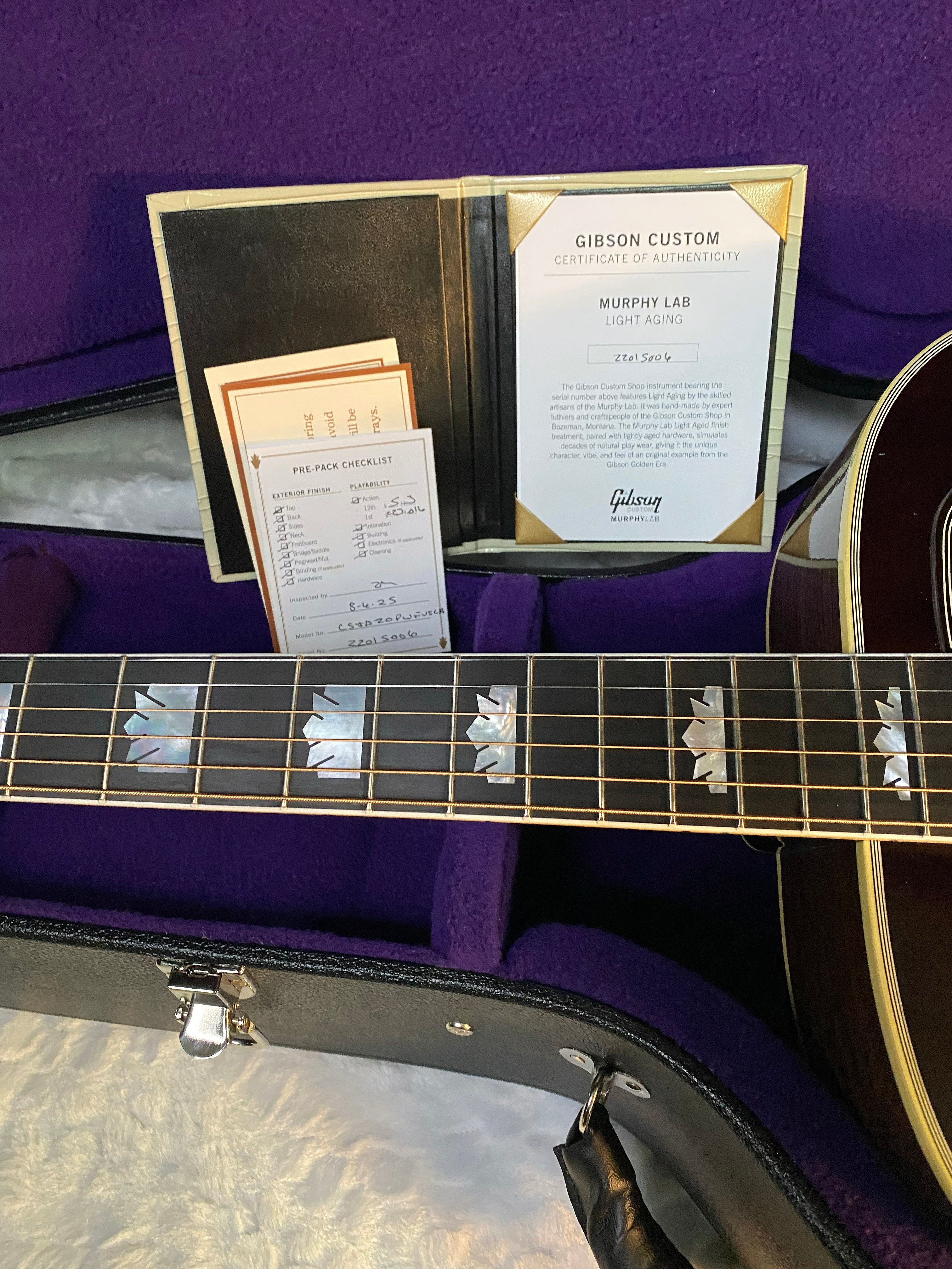 NEW! Gibson Prewar SJ-200 Rosewood Custom Shop Light Aged - Murphy Lab - 5.3 lbs - Authorized Dealer - G05796