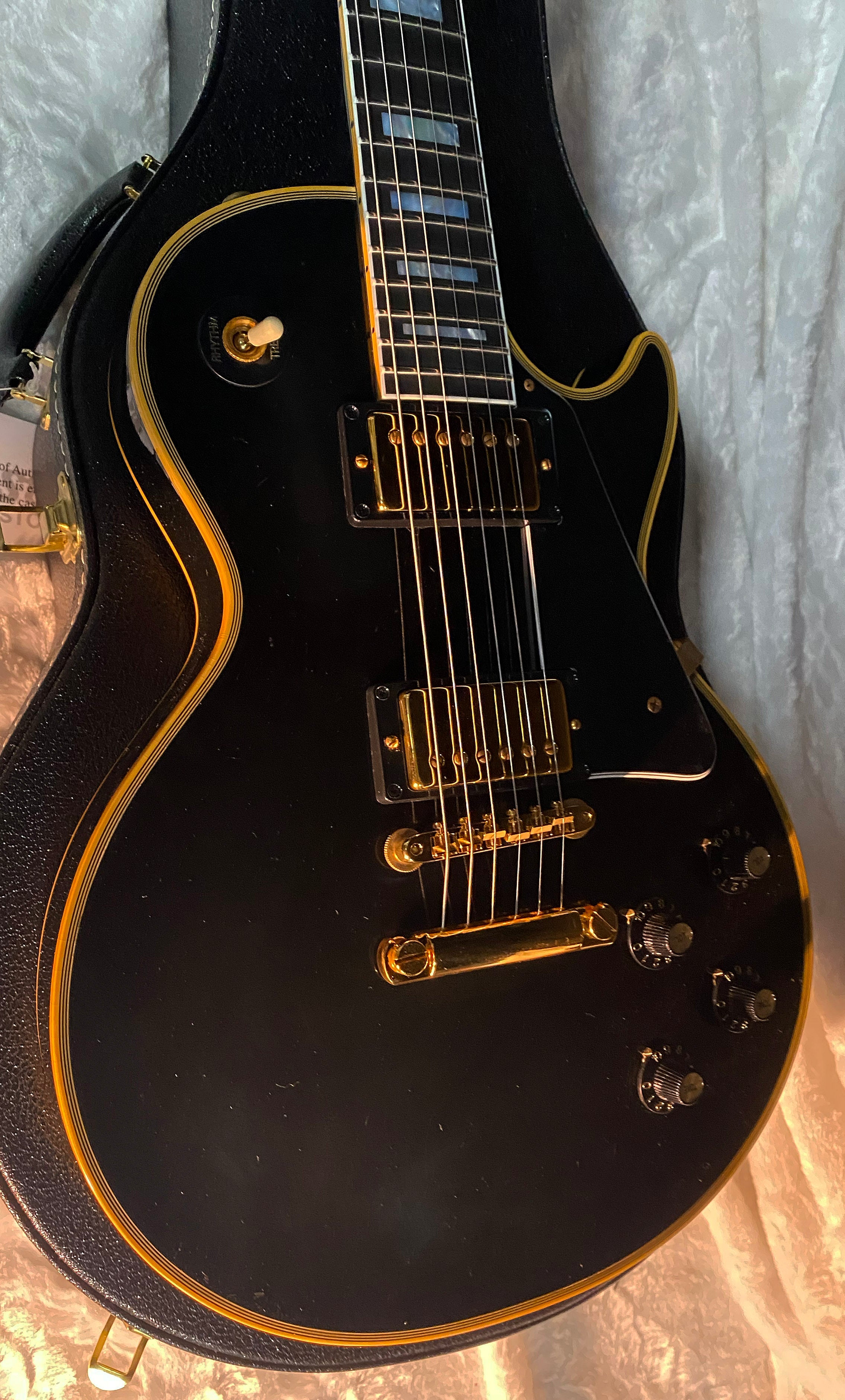 NEW! Gibson Custom Shop Murphy Lab '68 Les Paul Custom Reissue Ultra Light Aged Ebony Authorized Dealer - 9.2 lbs - G06602