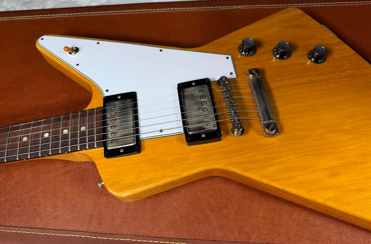 NEW! Gibson Custom 1958 Korina Explorer Reissue Electric Guitar - VOS - Only 8.1 lbs - Authorized Dealer - G07978