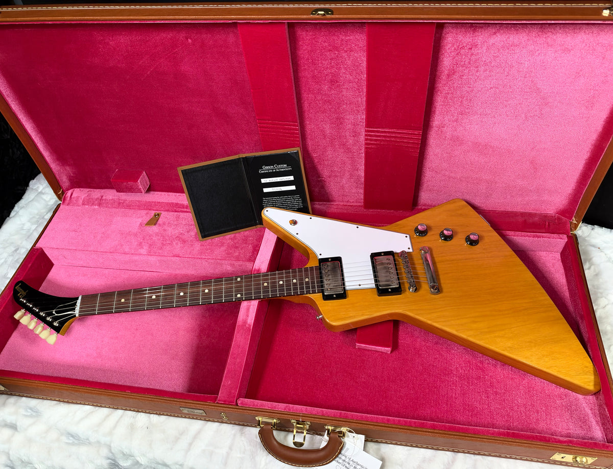 NEW! Gibson Custom 1958 Korina Explorer Reissue Electric Guitar - VOS - Only 8.1 lbs - Authorized Dealer - G07978