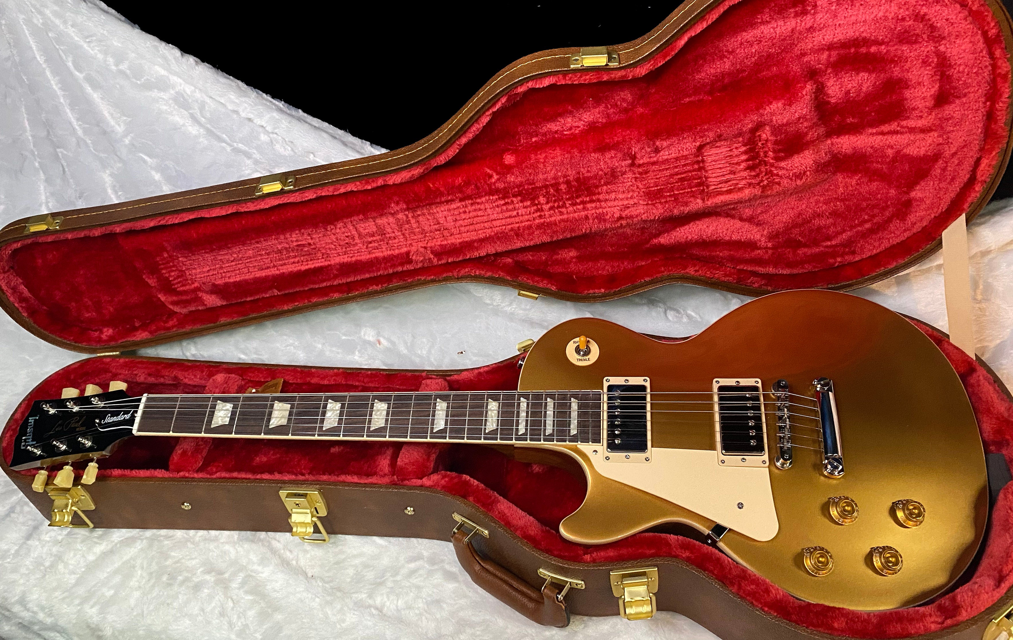 NEW ! Gibson Les Paul 50's Standard Gold Top - Left Handed - Authorized Dealer - Only 9.2 lbs - G07175