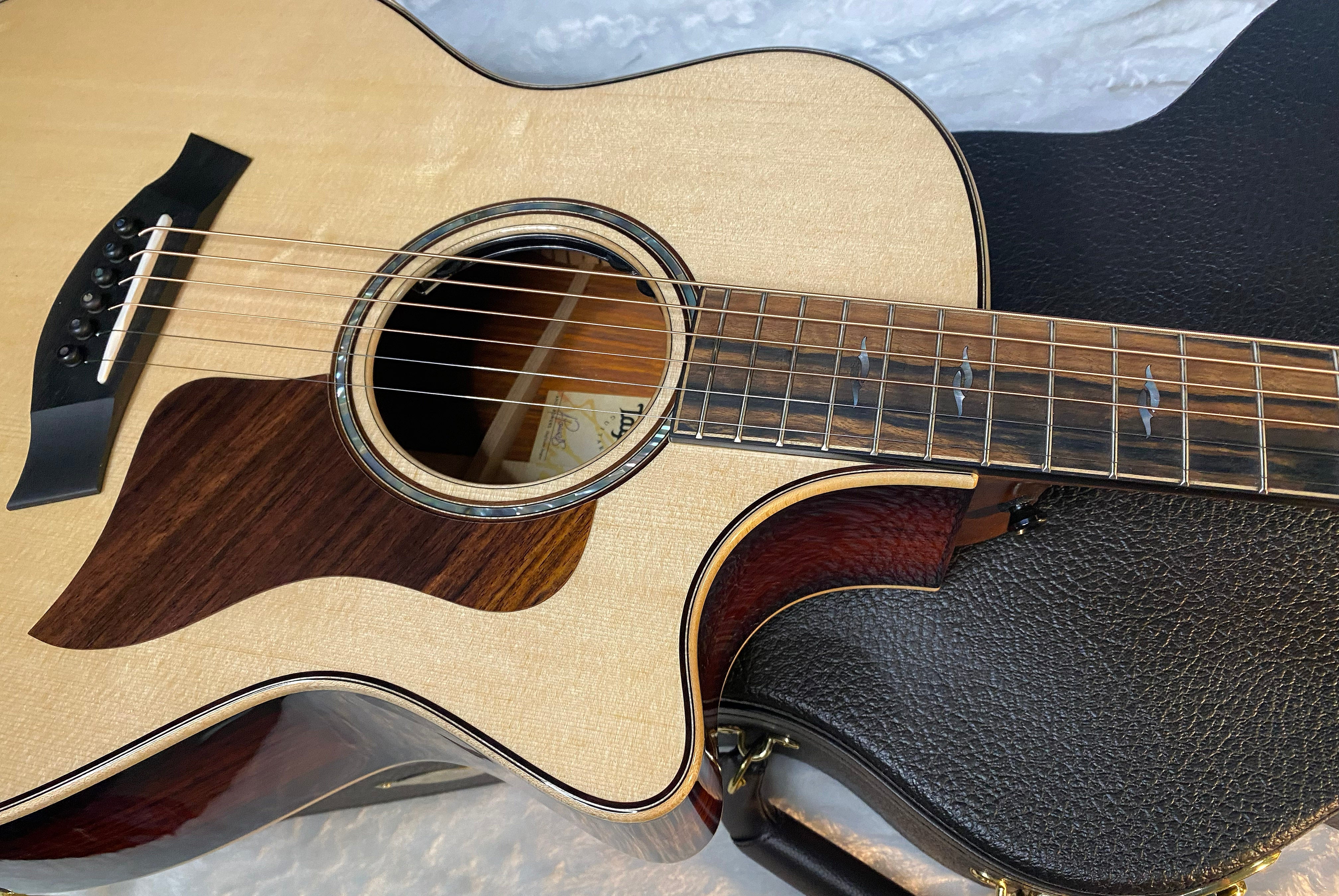 NEW! Taylor 814ce LTD Cocobolo Acoustic-Electric Guitar - Natural Top - Shaded Edgeburst Back & Sides - Authorized Dealer - SAVE! G06612