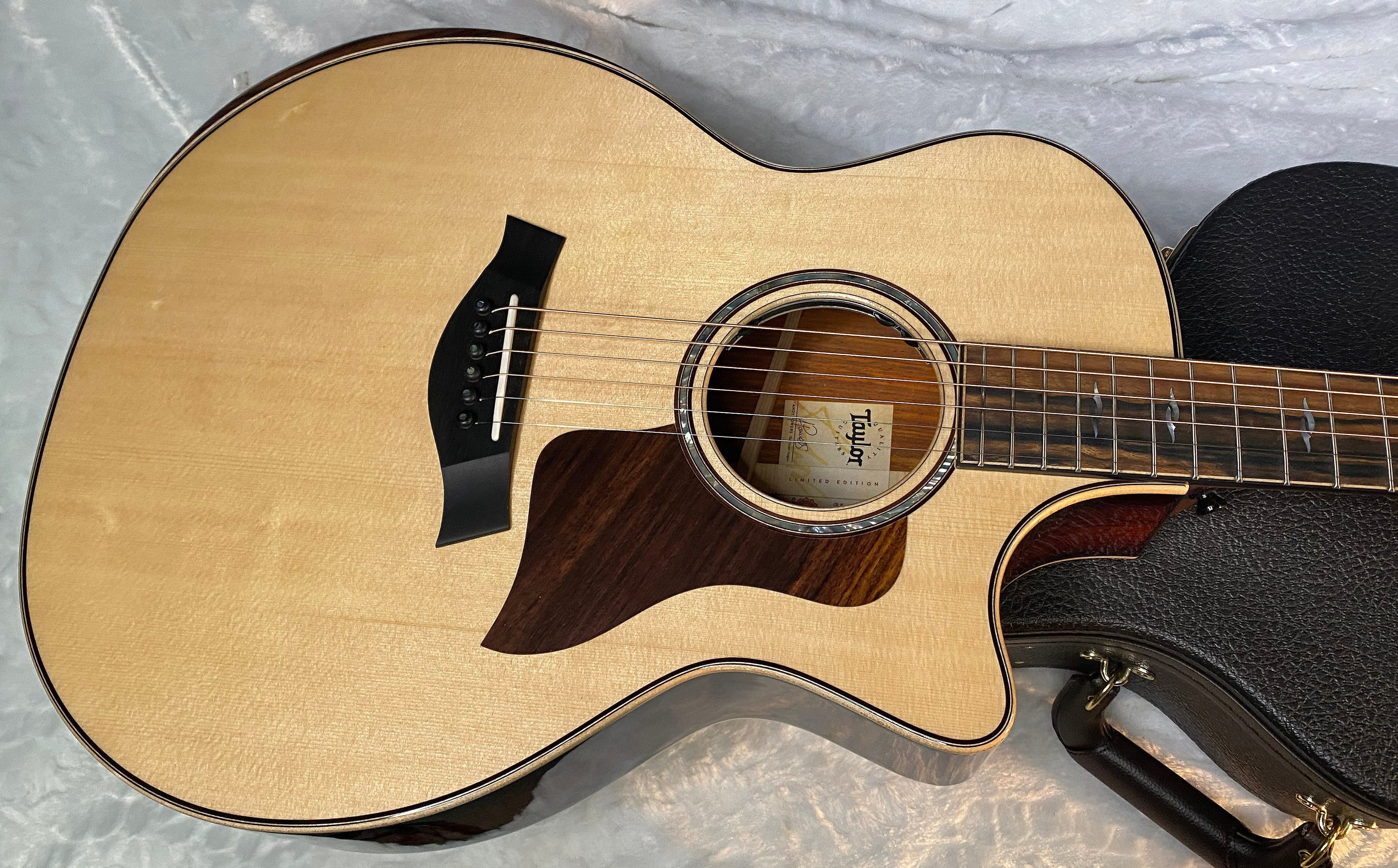 NEW! Taylor 814ce LTD Cocobolo Acoustic-Electric Guitar - Natural Top - Shaded Edgeburst Back & Sides - Authorized Dealer - SAVE! G06612