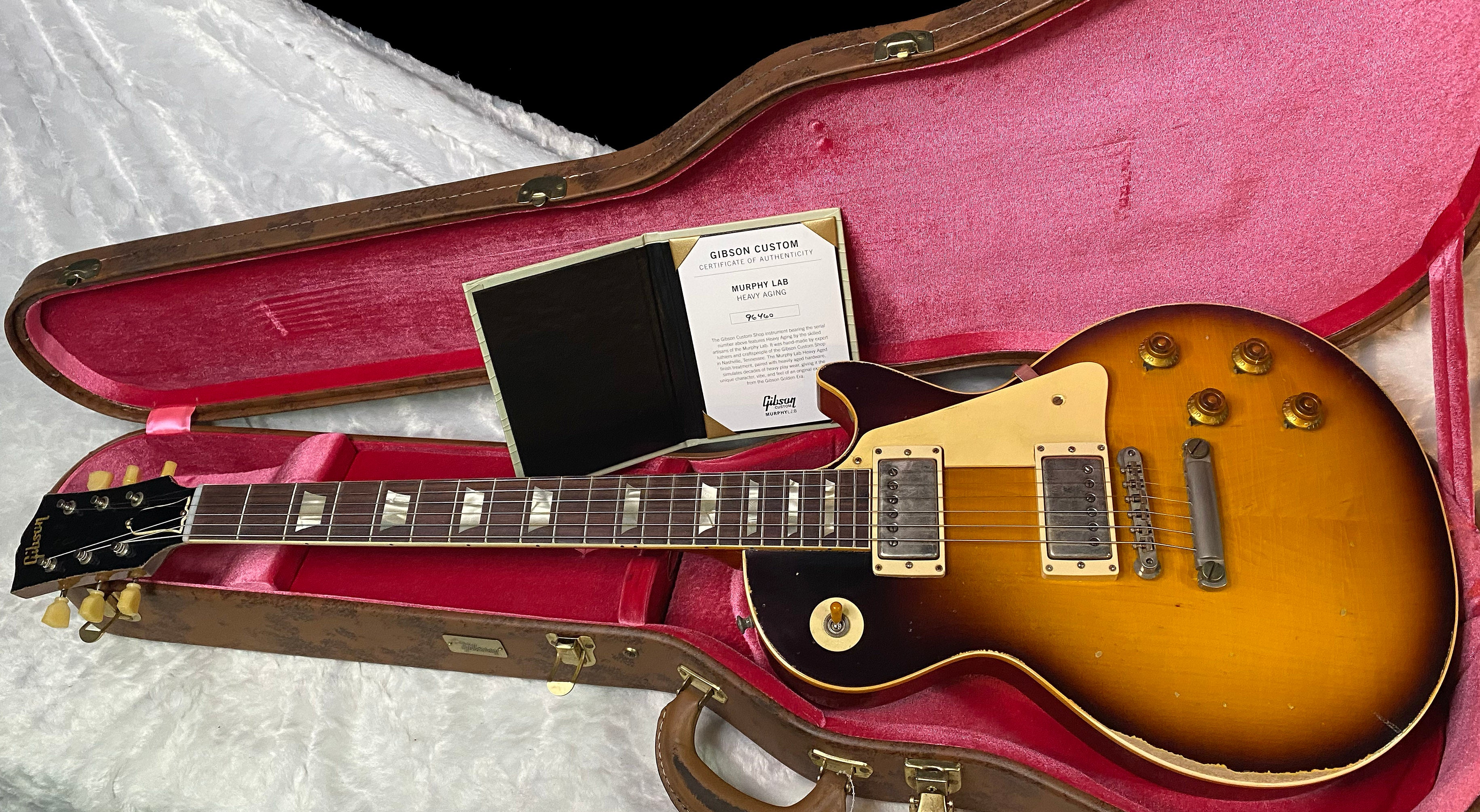 NEW! Gibson Custom 1959 Les Paul Standard Resissue Electric Guitar - Beauty of the Burst #58 - Heavy Aged - Murphy Lab - Authorized Dealer - 8.7 lbs - G07173