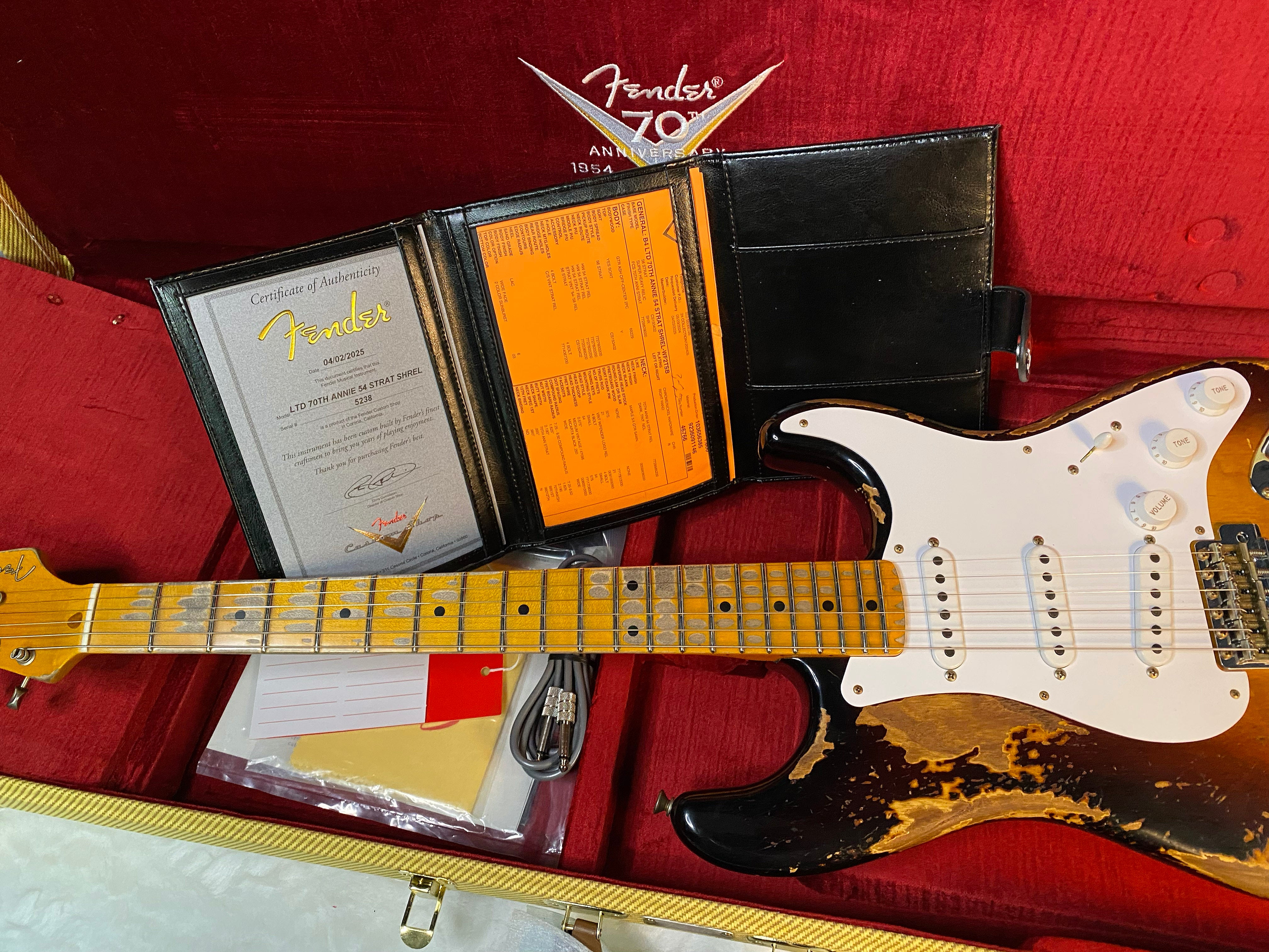 NEW Fender Limited Edition 70th Anniversary 1954 Stratocaster - Super Heavy Relic - Wide-Fade 2-Color Sunburst - Authorized Dealer - 7lbs - G05121