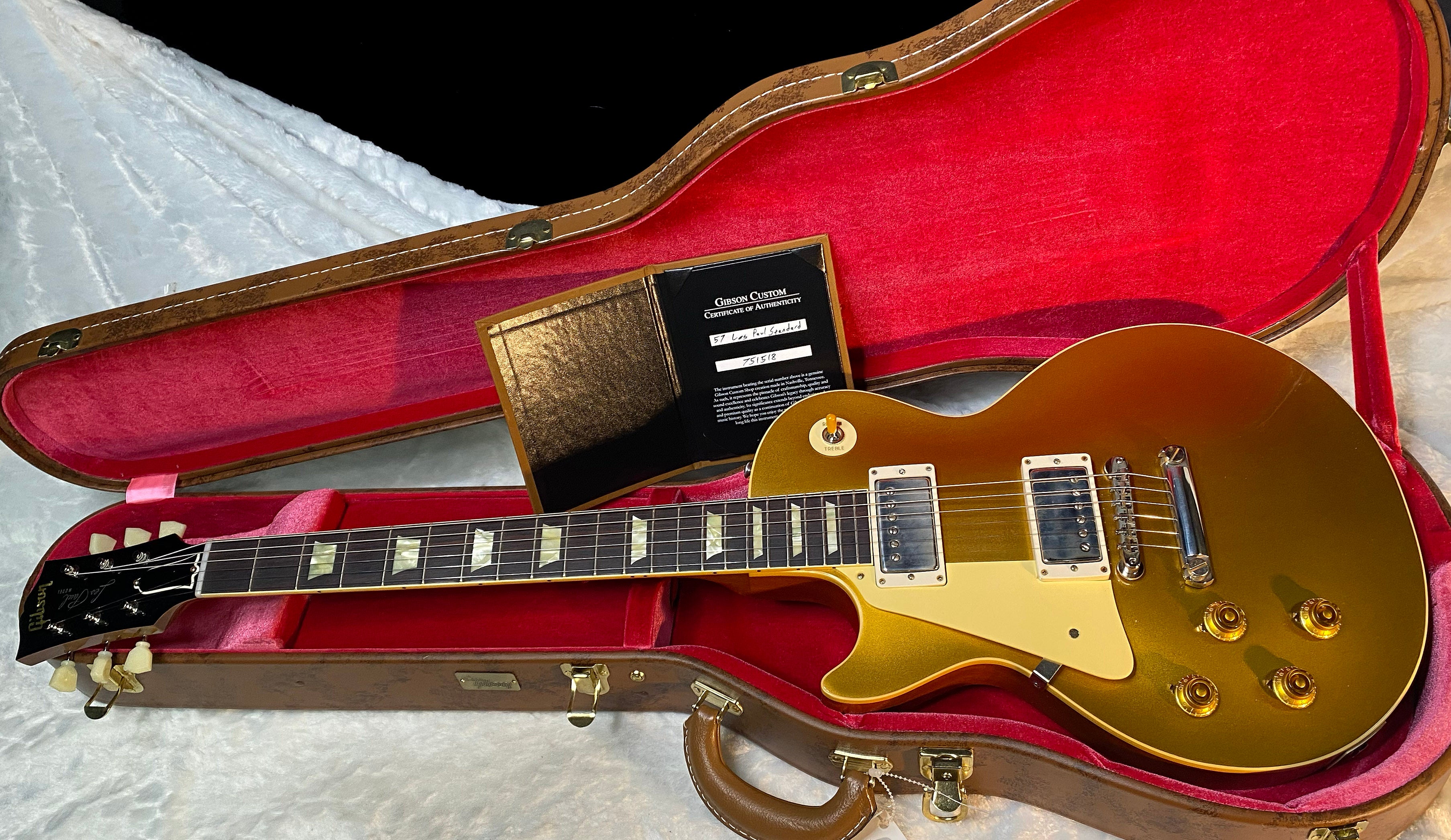 NEW Gibson Custom Shop '57 Les Paul Goldtop Reissue - Double Gold VOS - Left Handed - Authorized Dealer - Only 8.6 lbs G06605