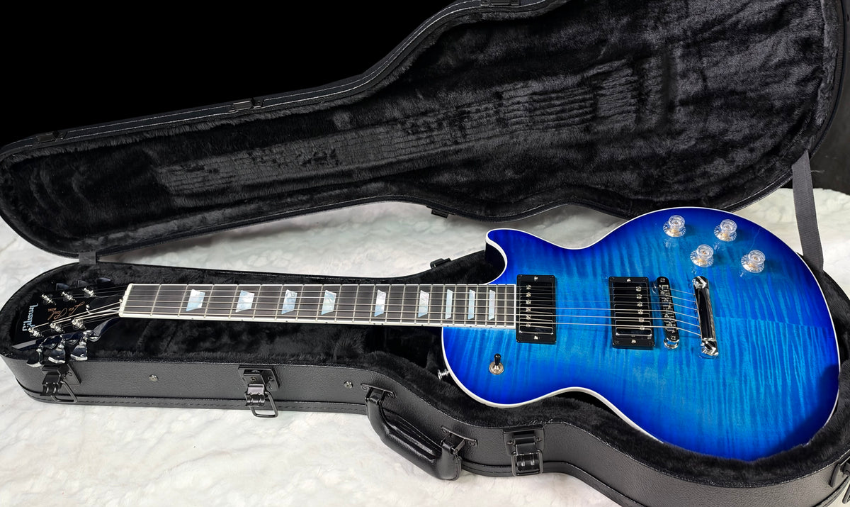 NEW ! Gibson Les Paul Modern Figured - Cobalt Burst - Beautiful Flame Top! Authorized Dealer - Only 8.2lbs - G0800