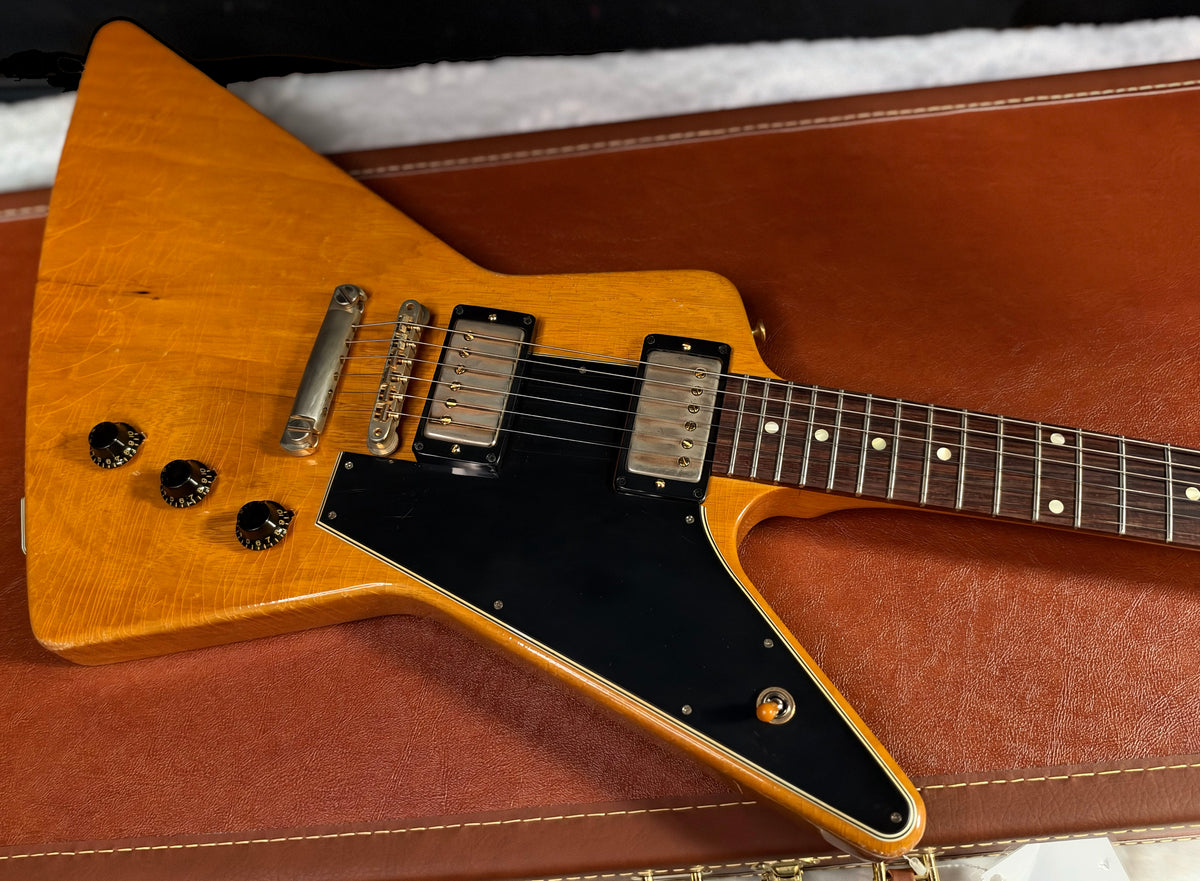 NEW! Gibson Custom 1958 Korina Explorer Reissue - Murphy Lab Heavy Aged - Stinger Headstock - Only 7.35 lbs - Authorized Dealer - G07979