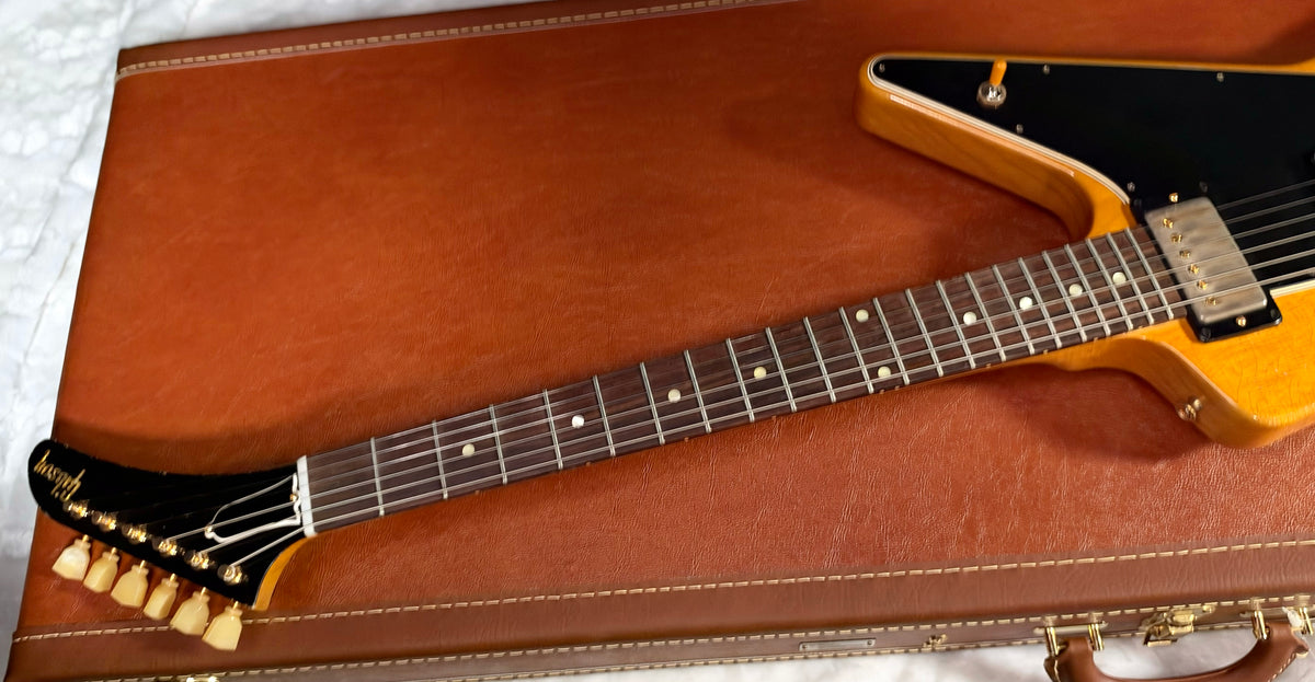 NEW! Gibson Custom 1958 Korina Explorer Reissue - Murphy Lab Heavy Aged - Stinger Headstock - Only 7.35 lbs - Authorized Dealer - G07979