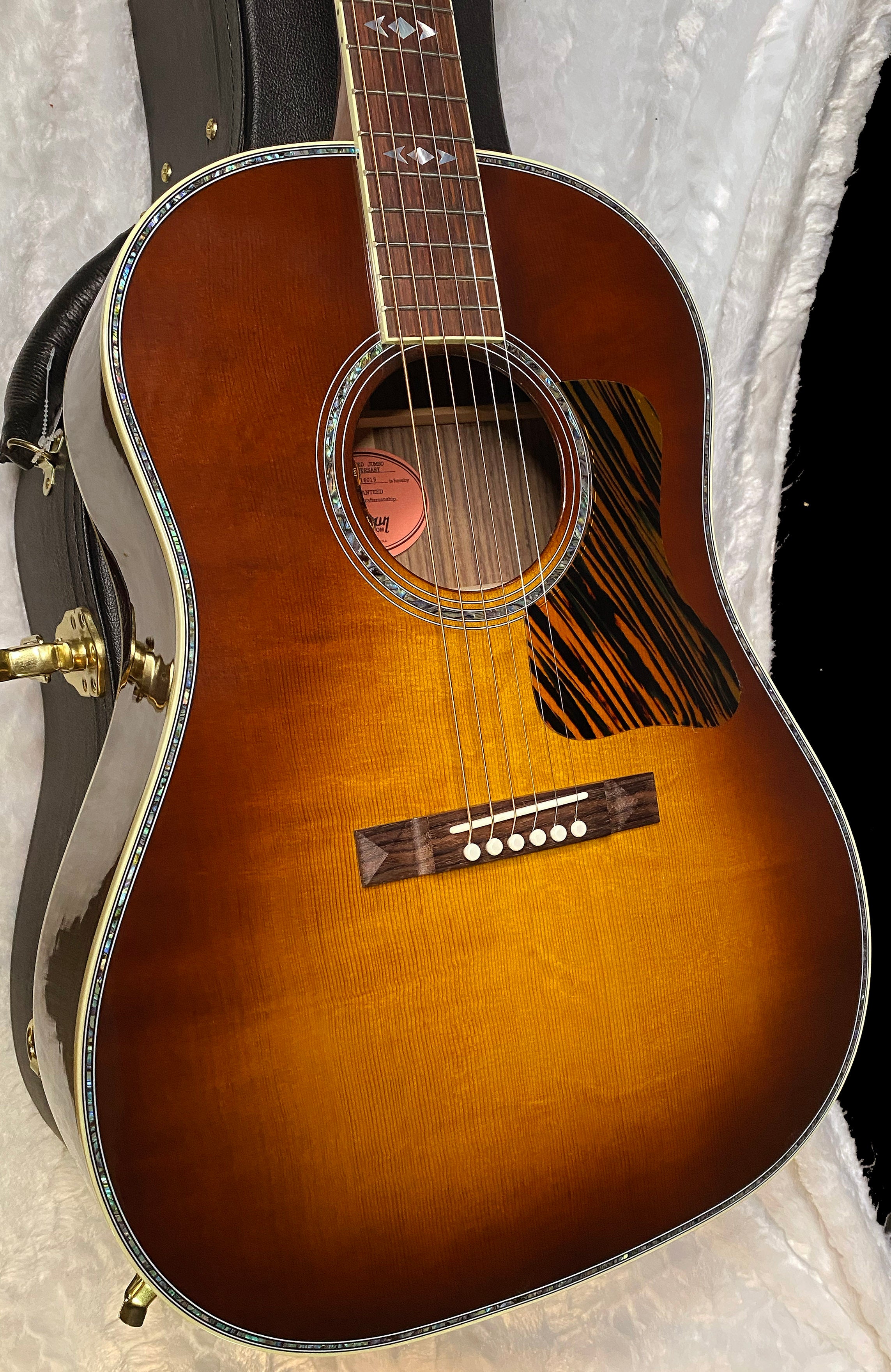 NEW! Gibson Custom Shop Advanced Jumbo Anniversary Limited Edition Acoustic-Electric Guitar - Cremona Burst - 4.45llbs - G07198