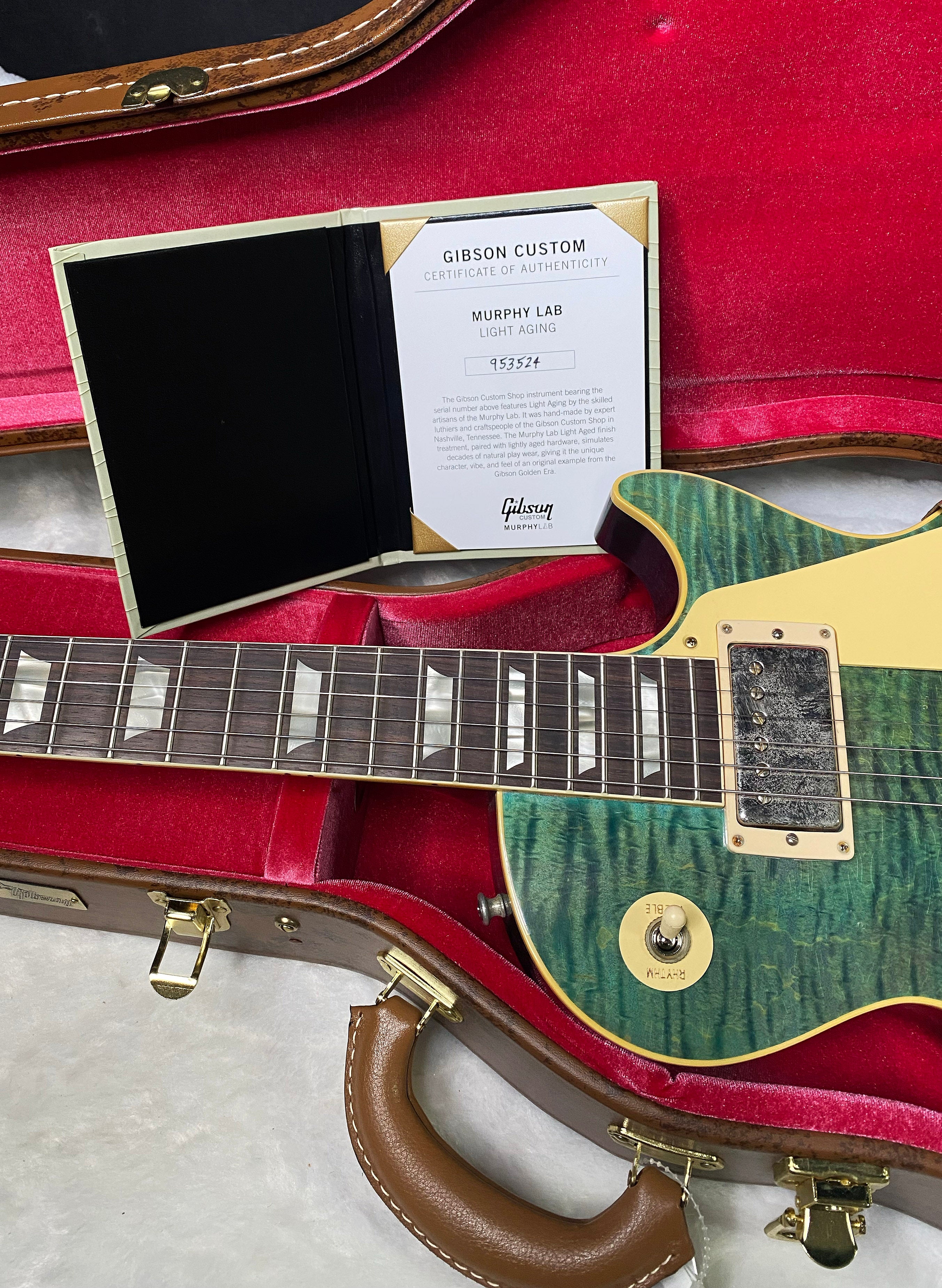 NEW! Gibson Custom 1959 Les Paul Standard Reissue Electric Guitar - Ocean Magenta, Light Aged - Greatest Hits II - Authorized Dealer - 8.4lbs - G06608