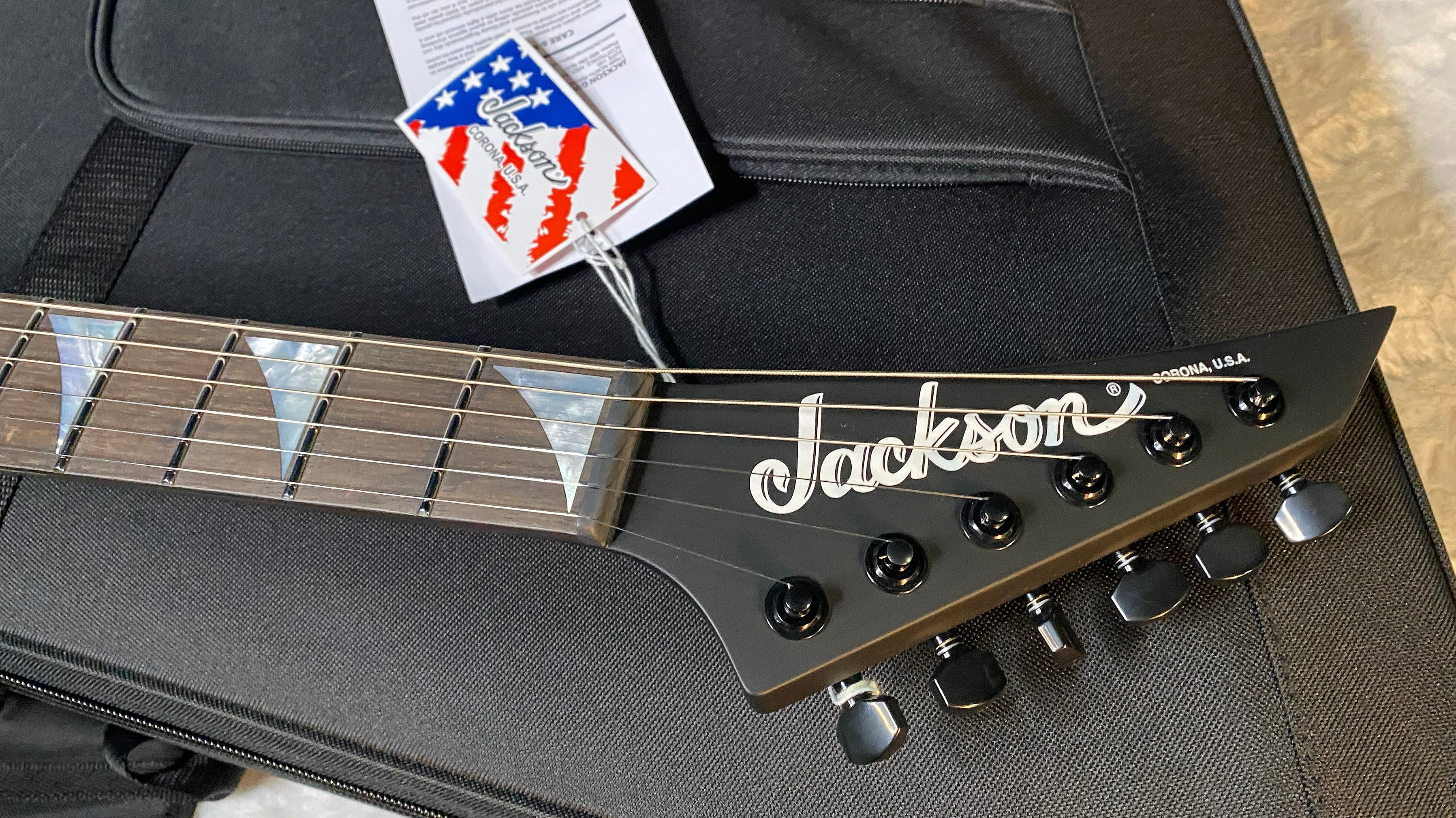 NEW! Jackson American Series Rhoads RR24 HT - Hard Tail - 7.4lbs - Ebony Fingerboard - Satin Black - Authorized Dealer