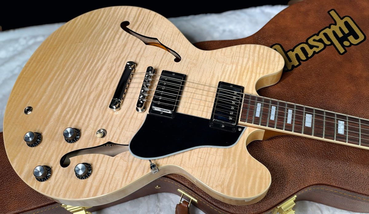 NEW ! Gibson ES-335 Block Inlay - Figured Natural - Authorized Dealer - Beautiful Maple - 8.5 lbs - G07910