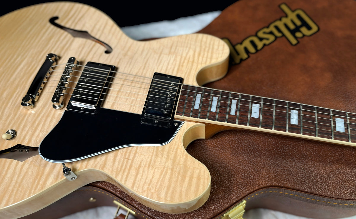 NEW ! Gibson ES-335 Block Inlay - Figured Natural - Authorized Dealer - Beautiful Maple - 8.5 lbs - G07910