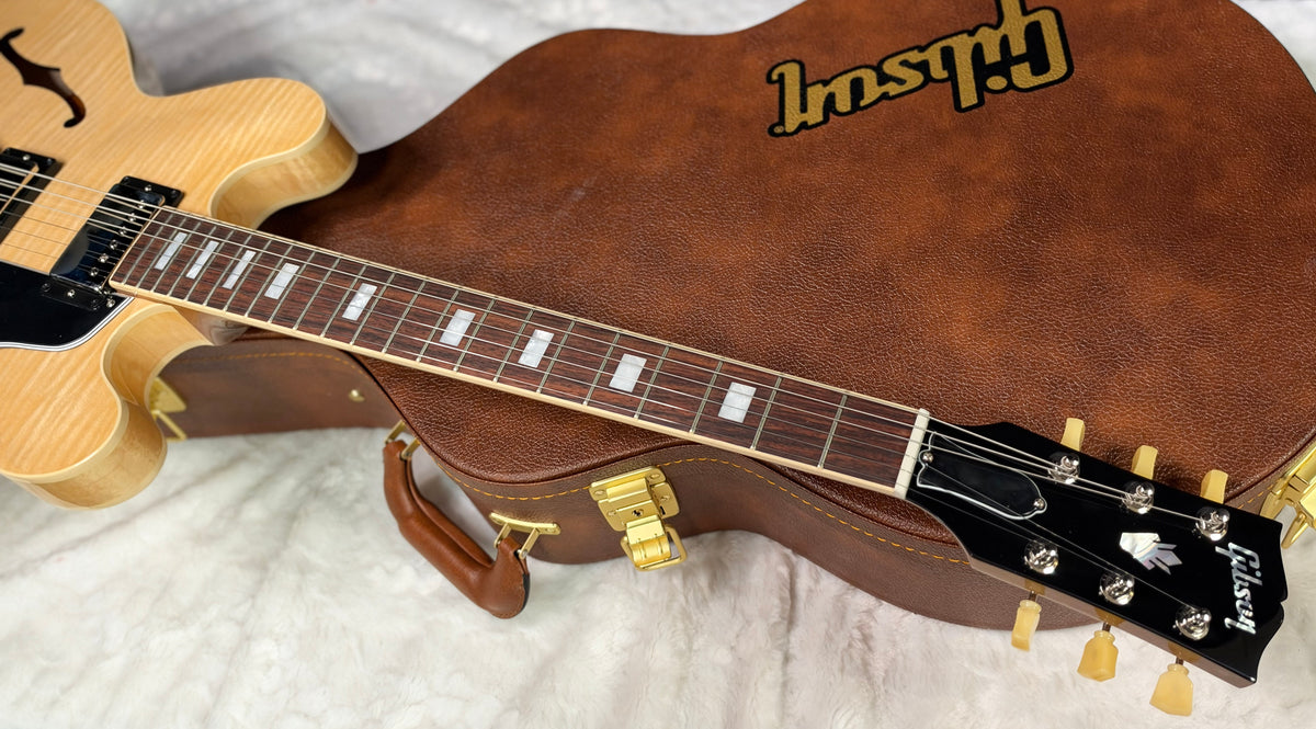 NEW ! Gibson ES-335 Block Inlay - Figured Natural - Authorized Dealer - Beautiful Maple - 8.5 lbs - G07910