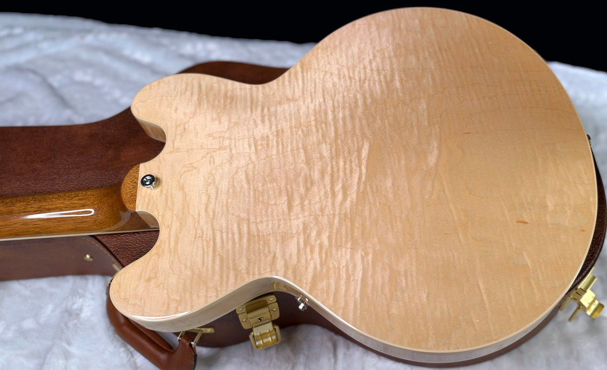 NEW ! Gibson ES-335 Block Inlay - Figured Natural - Authorized Dealer - Beautiful Maple - 8.5 lbs - G07910