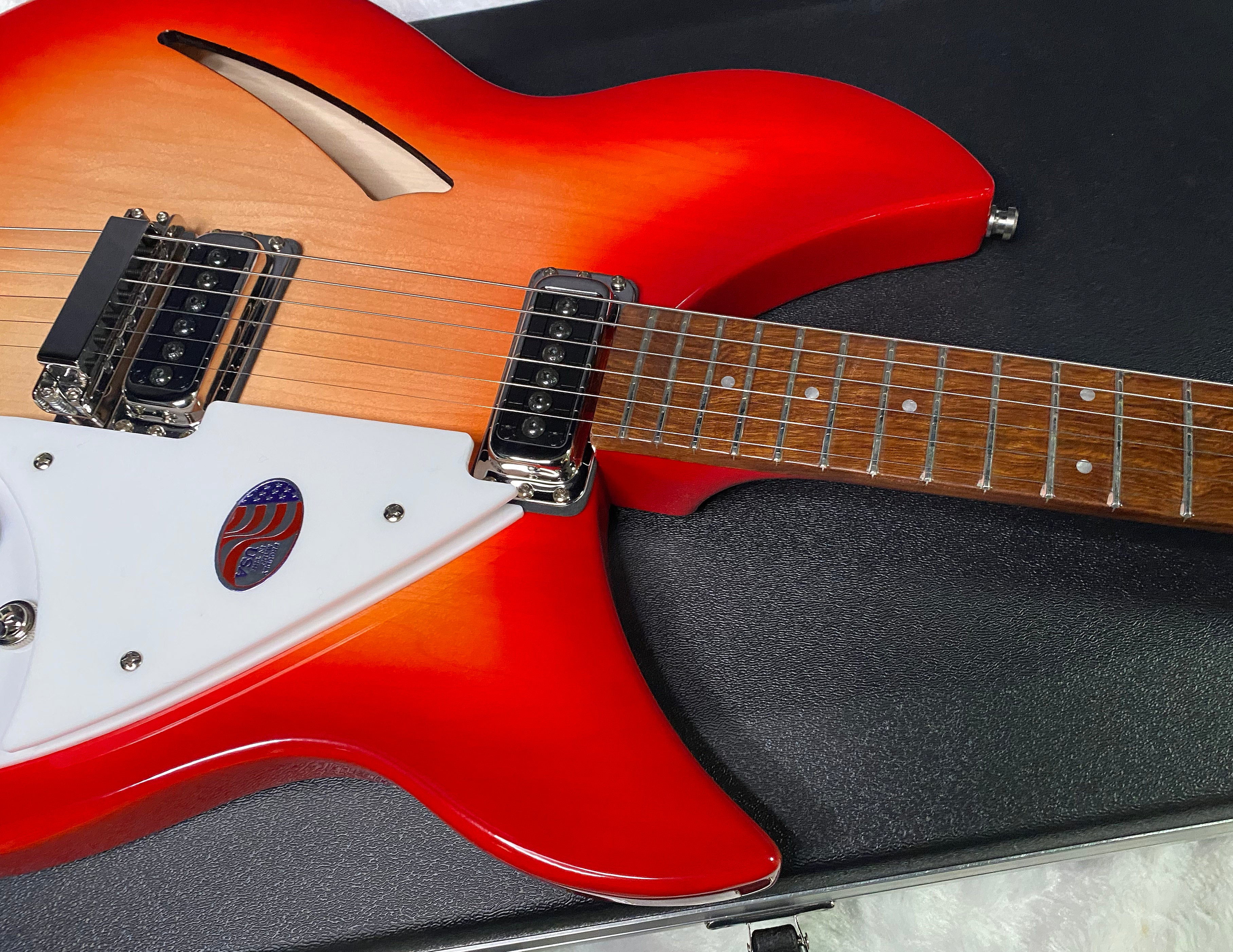 NEW! Rickenbacker 330 Fire Glo FG Fireglo - Semi Hollow Electric Guitar - Authorized Dealer - 7.5 lbs - G07211