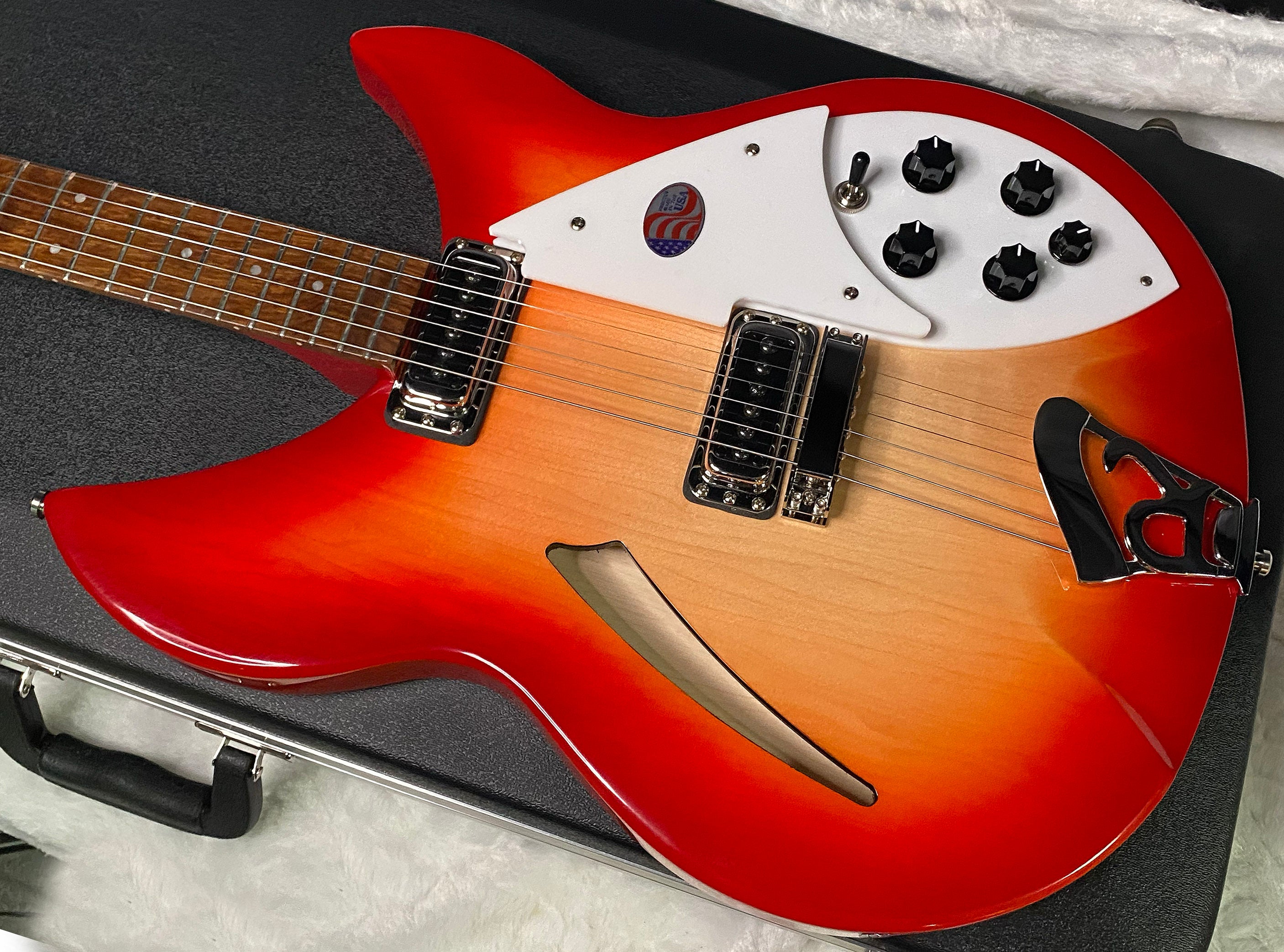 NEW! Rickenbacker 330 Fire Glo FG Fireglo - Semi Hollow Electric Guitar - Authorized Dealer - 7.5 lbs - G07211