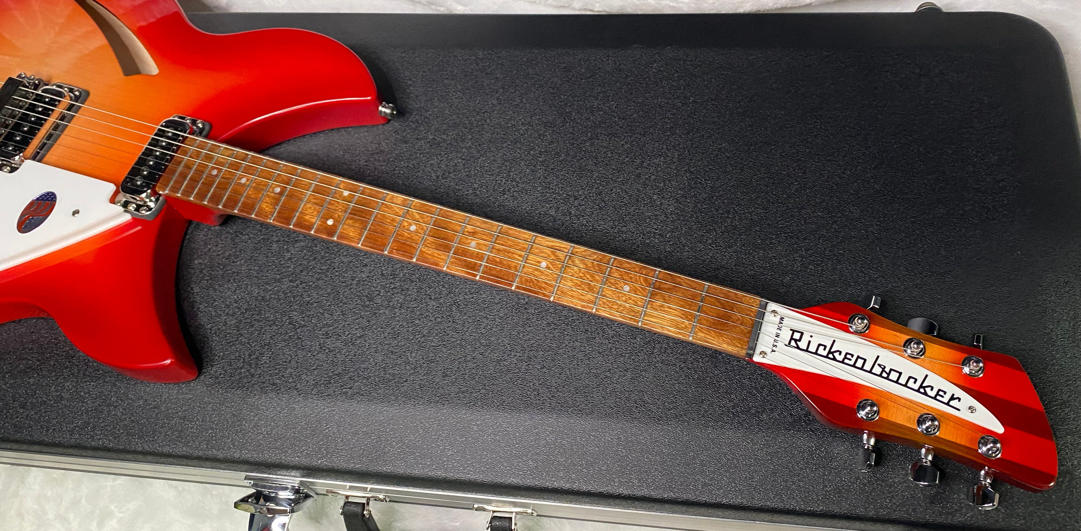 NEW! Rickenbacker 330 Fire Glo FG Fireglo - Semi Hollow Electric Guitar - Authorized Dealer - 7.8 lbs - G07209