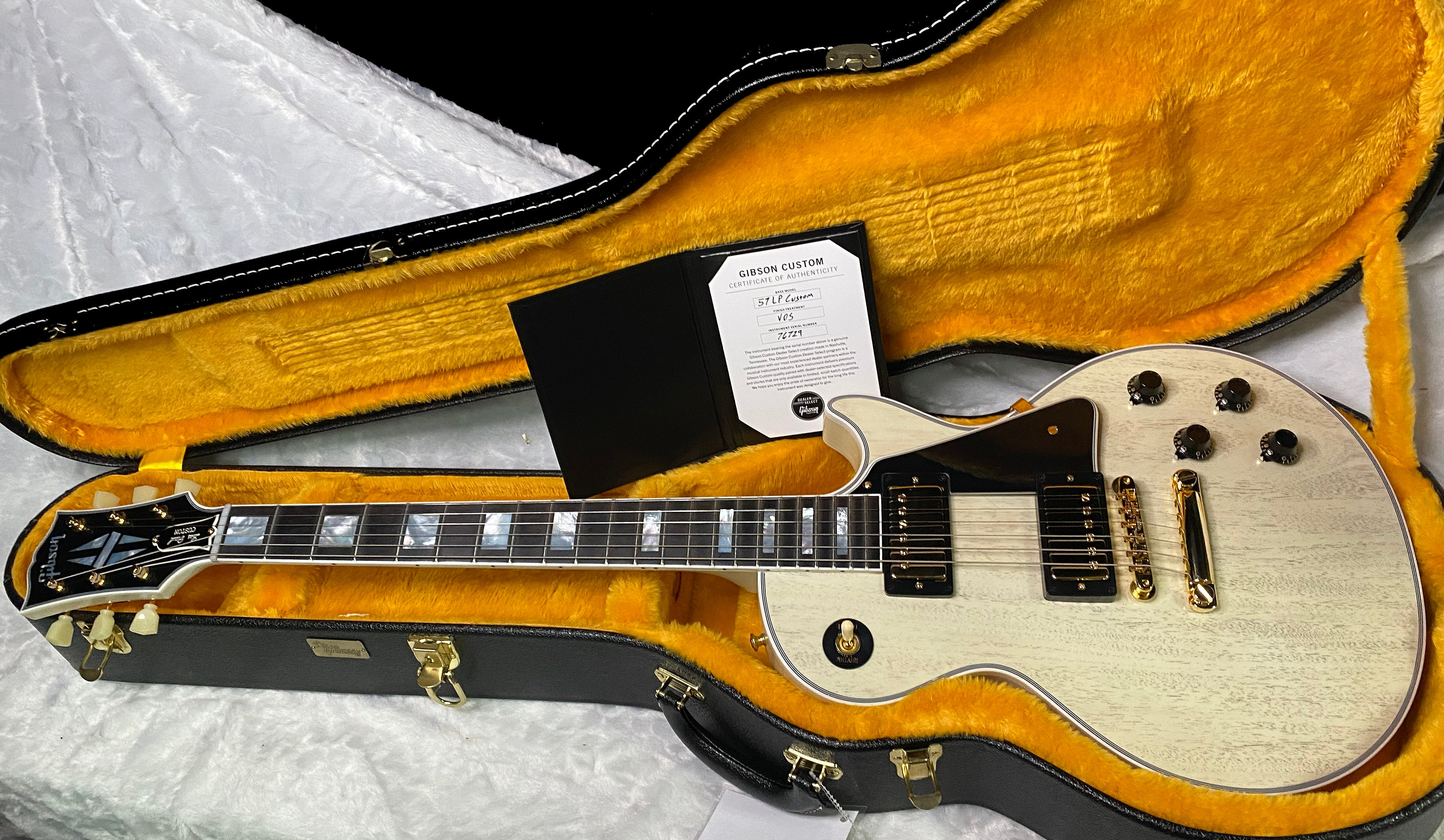 NEW! Gibson Les Paul Custom 1957 Reissue VOS - Custom Ordered in TV White - Custom Shop - 8.5 lbs - Authorized Dealer - G07213