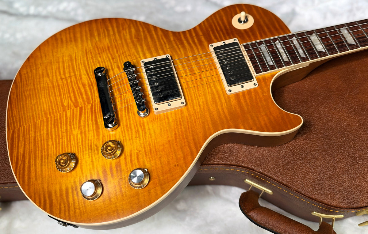 NEW ! Gibson Kirk Hammett "Greeny” Les Paul Standard Greeny Burst - Killer Curly Flame Maple Top - Only 8.8lbs - Authorized Dealer - G07923