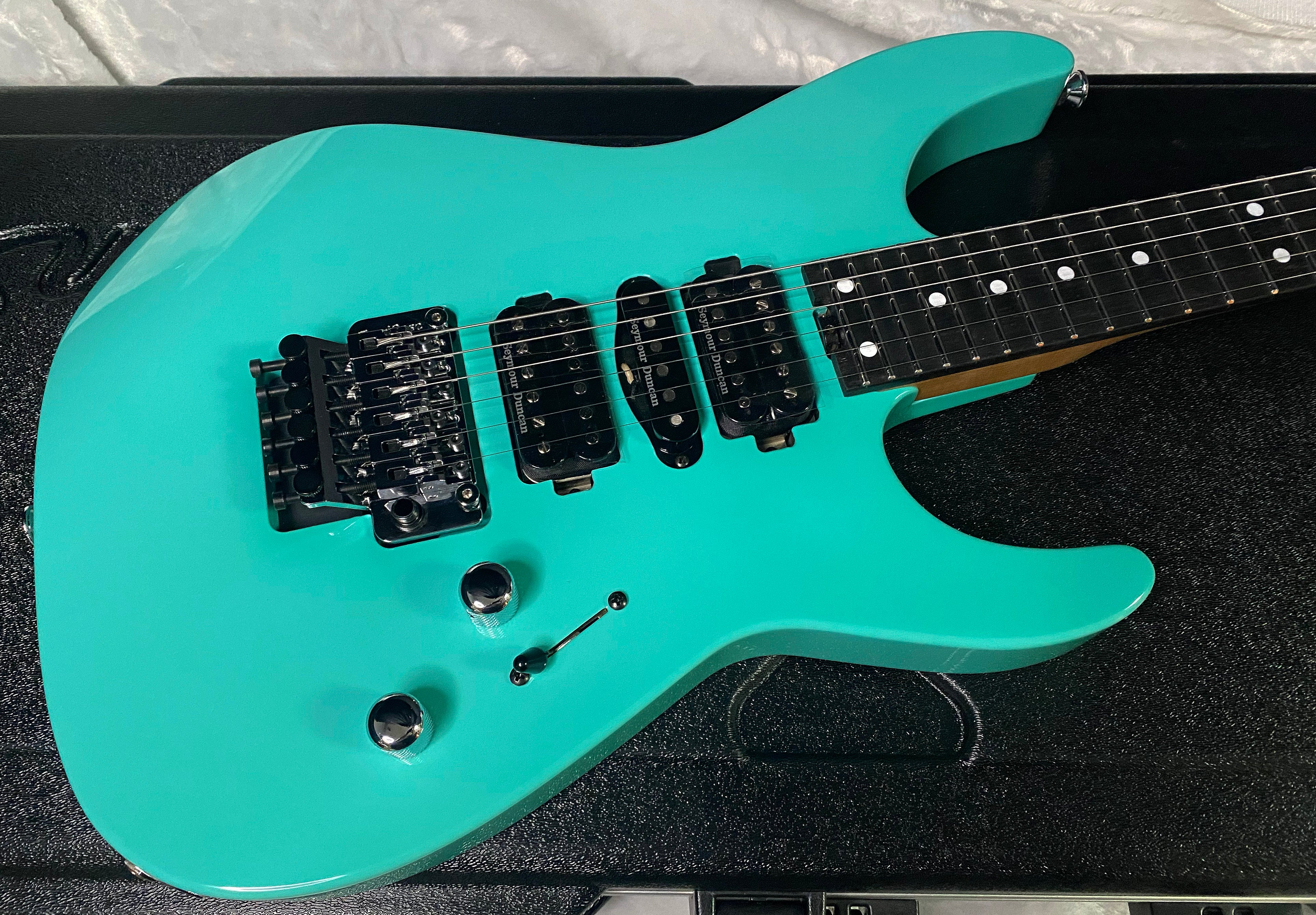 NEW ! Jackson Custom Shop Dinky HSH - Roasted Maple Neck & Ebony Fretboard - DK - Seafoam Green - Authorized Dealer - 8.3 lbs - G06618