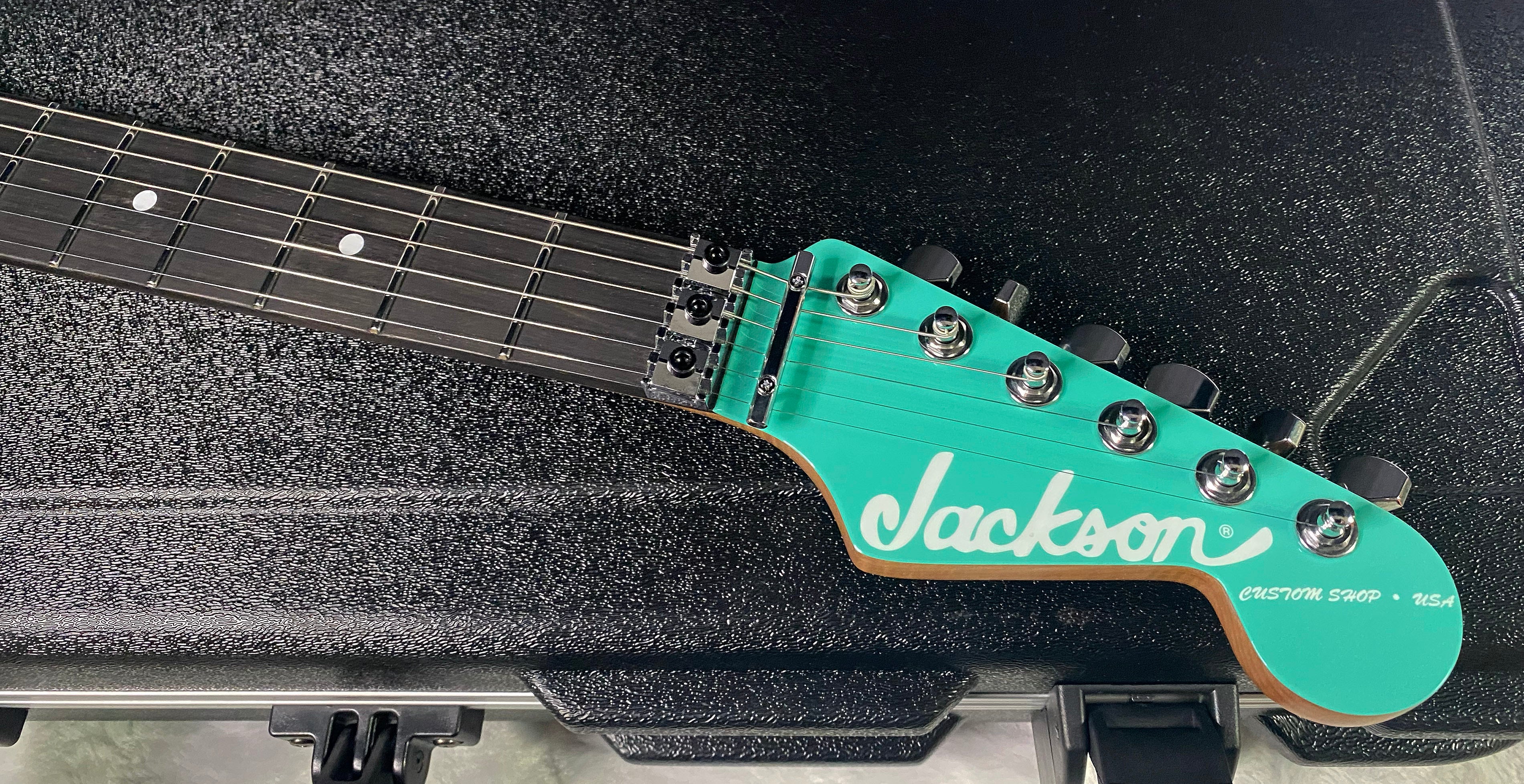 NEW ! Jackson Custom Shop Dinky HSH - Roasted Maple Neck & Ebony Fretboard - DK - Seafoam Green - Authorized Dealer - 8.3 lbs - G06618