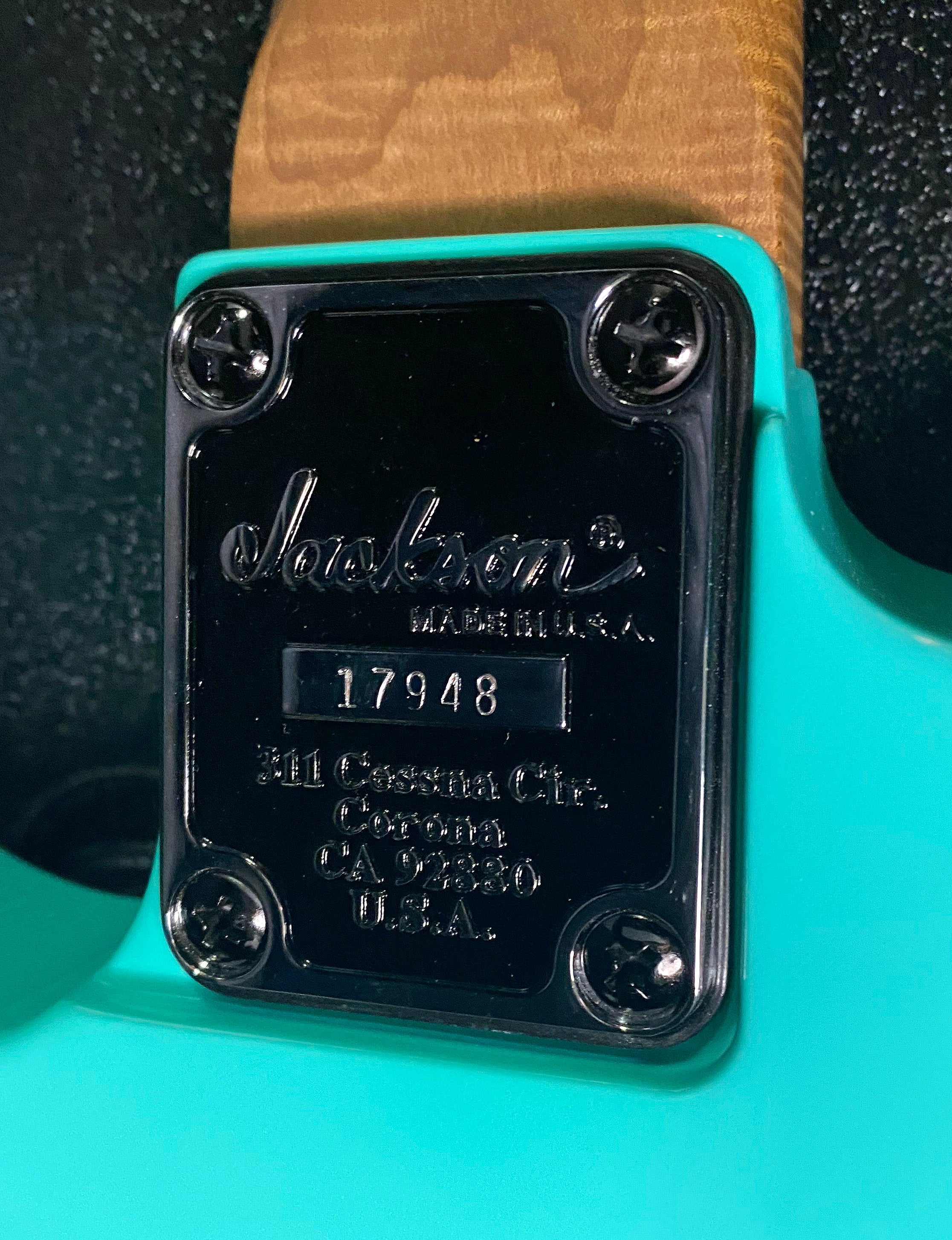 NEW ! Jackson Custom Shop Dinky HSH - Roasted Maple Neck & Ebony Fretboard - DK - Seafoam Green - Authorized Dealer - 8.3 lbs - G06618